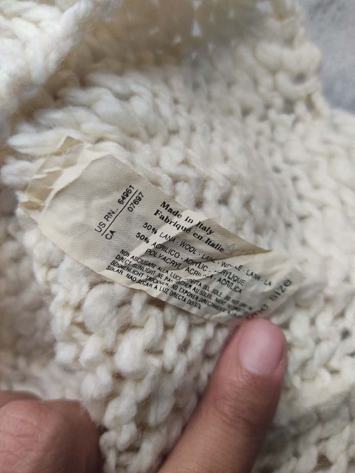 Vintage Italian Design Wool Knit Beanie Size ONE SIZE - 5 Thumbnail