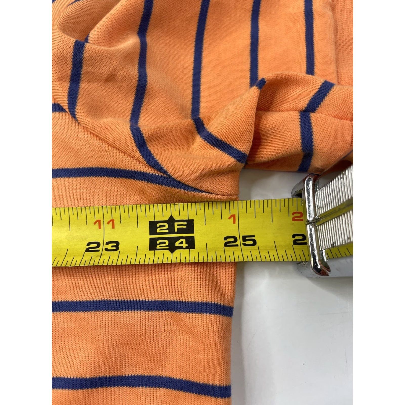 Polo Ralph Lauren Polo Ralph Lauren Polo Shirt Striped Short Sleeve Orange Mens XL Classic Fit Shirt Size US XL / EU 56 / 4 - 5 Thumbnail