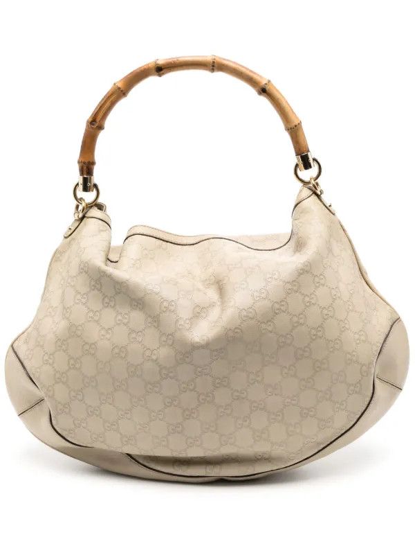Gucci Gucci Pre-Owned bamboo-handle GG Handbag Size ONE SIZE - 1 Thumbnail