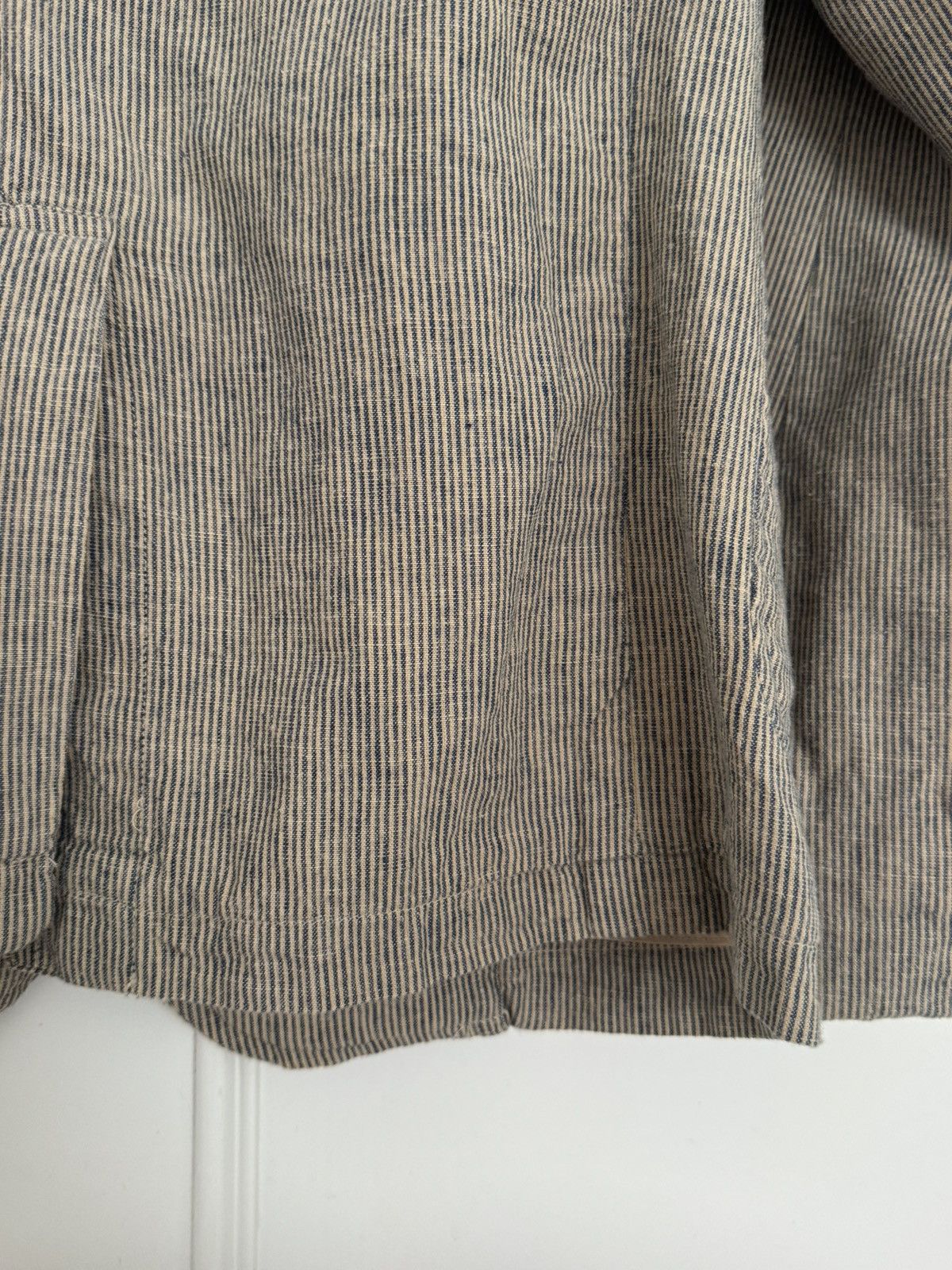 Corridor Corridor Small Natural Linen Ticking Stripe 3 Button Blazer Size 38R - 15 Thumbnail