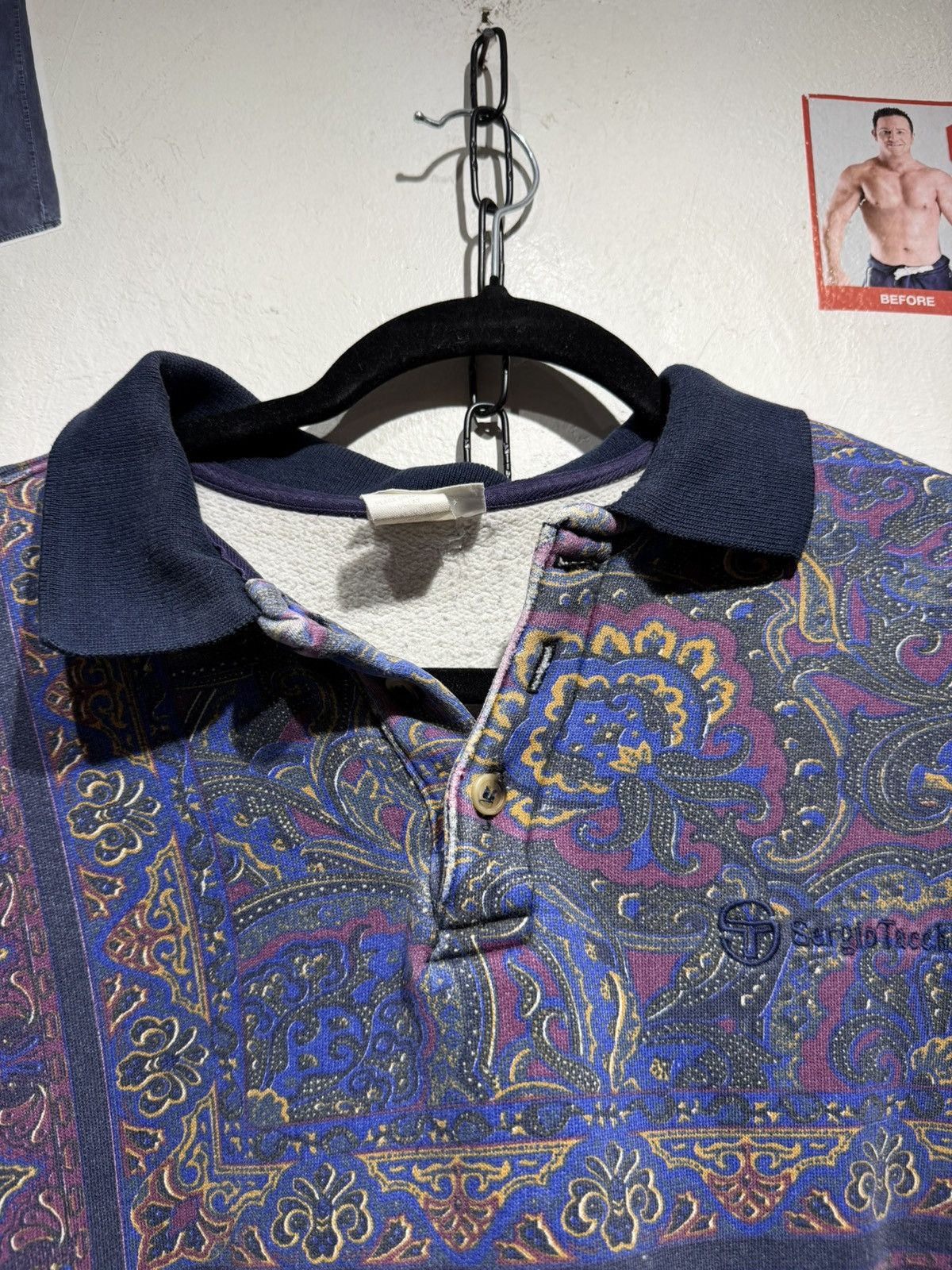 Sergio Tacchini Vintage Sergio Tacchini Bandana Longsleeve shirt Size US XL / EU 56 / 4 - 10 Thumbnail