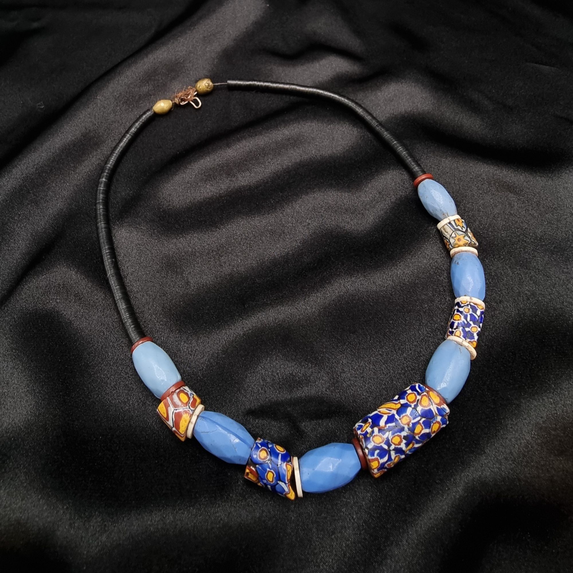 Vintage Antique Venetian Millefiori African Trade Bead Necklace With Size ONE SIZE - 1 Thumbnail