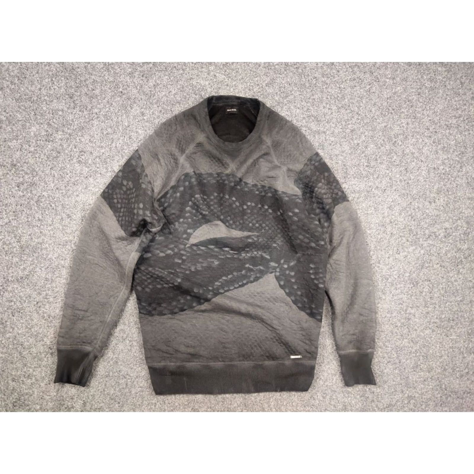 Diesel Diesel Snake Gray Faded Oversized Sweatshirts Main Selling Point Crew Neck Men M Gray Snake 90s Vintage Style Sweatshirt Size US M / EU 48-50 / 2 - 6 Thumbnail
