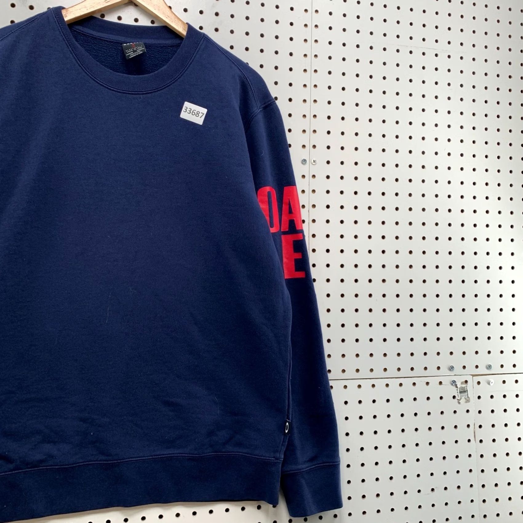 Oakley Oakley Shirt Mens L Blue Sweatshirt Red Spellout Long Sleeve Crewneck 23x28 Size US L / EU 52-54 / 3 - 4 Thumbnail