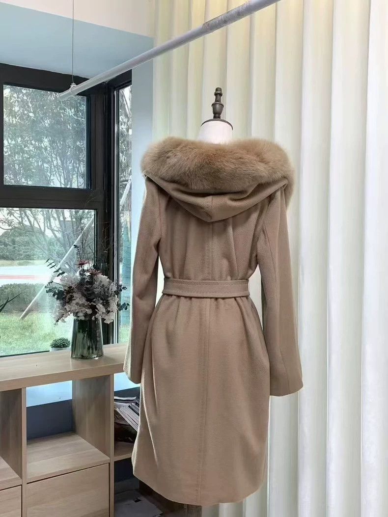 Max Mara Max Mara Fur Collar Coat Wool Thermal Midi Jacket Size S / US 4 / IT 40 - 3 Thumbnail