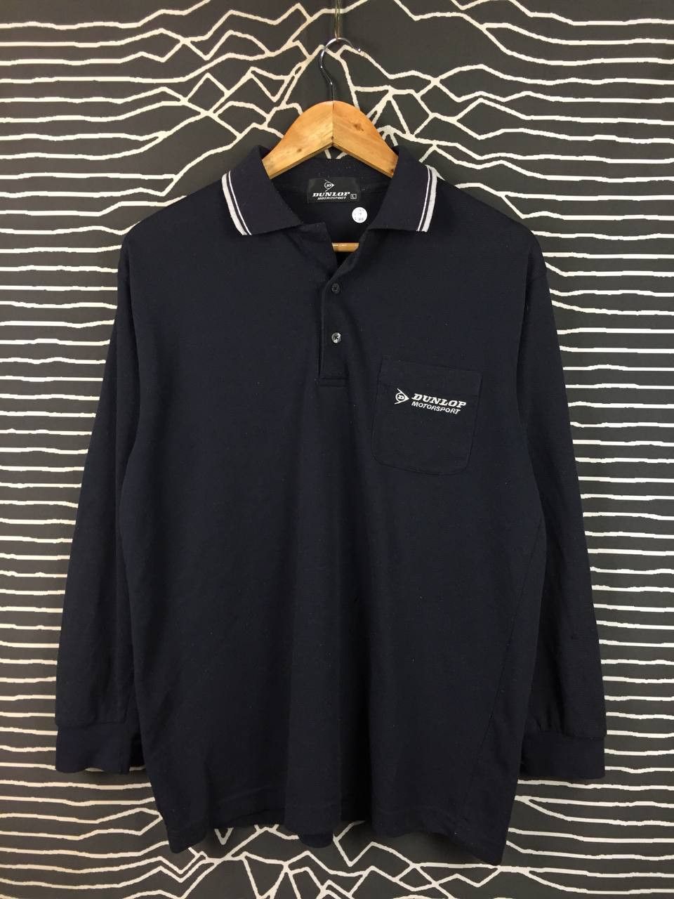 Dunlop Vtg Dunlop Motorsport Embroidered Logo Longsleeve Polo Shirt Size US L / EU 52-54 / 3 - 1 Thumbnail