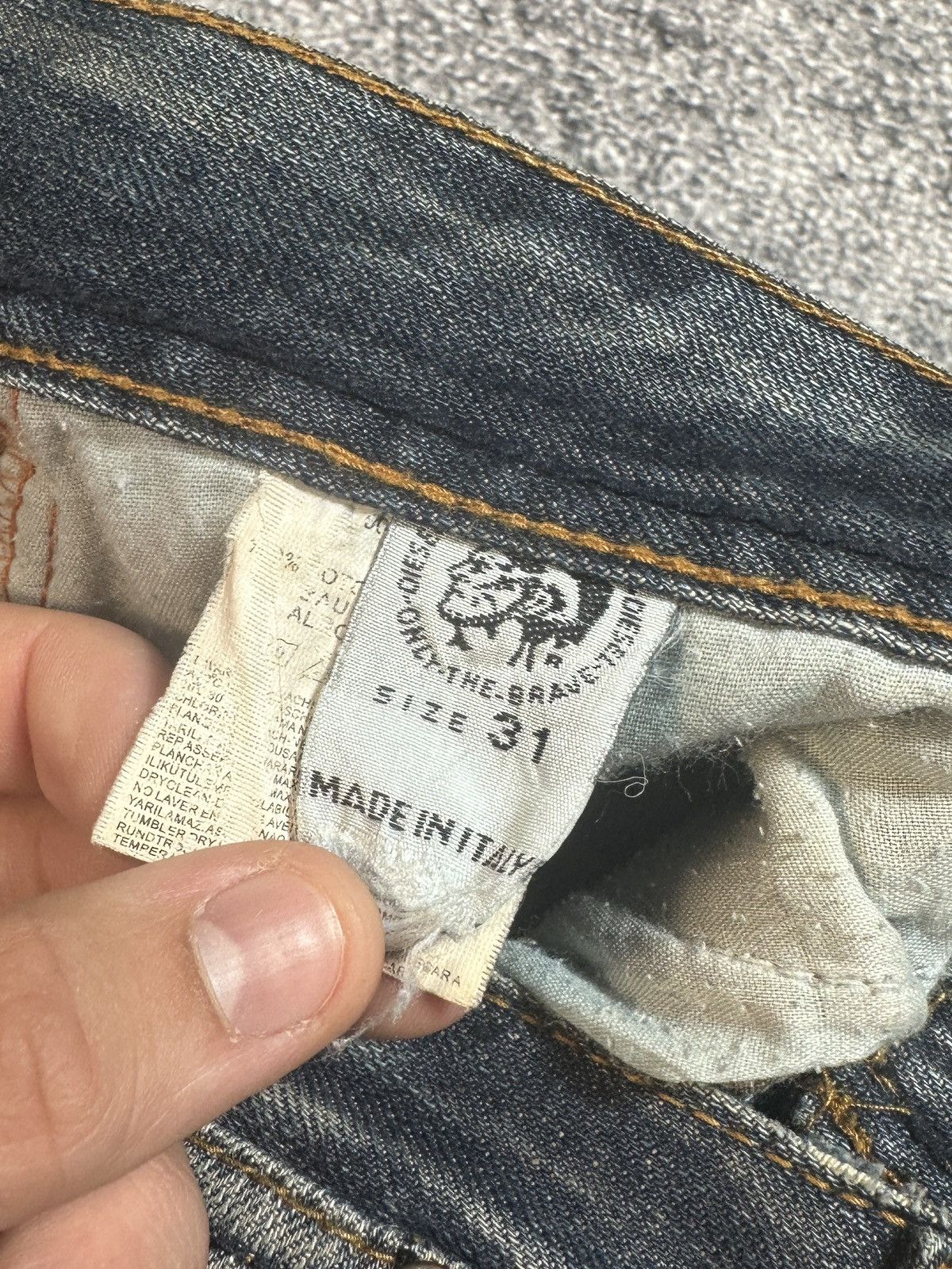 Diesel Vintage Diesel Logo Jeans Very Rare Denim USA Streetwear S Size US 30 / EU 46 - 7 Thumbnail
