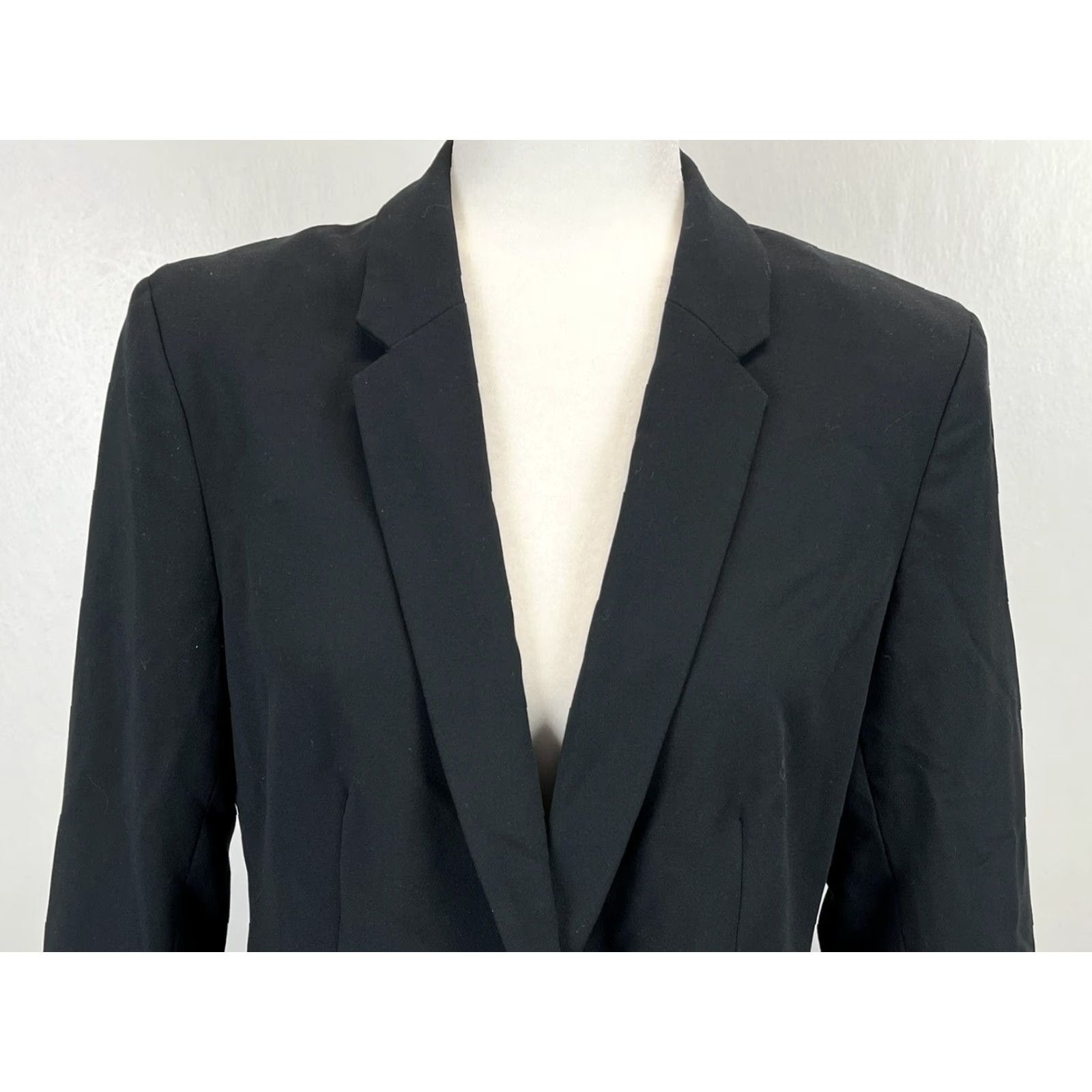 Banana Republic Womens Banana Republic Blazer Jacket Sz 8 VGUC Black Tie Cuffs 3/4 Sleeves Size M / US 6-8 / IT 42-44 - 4 Thumbnail
