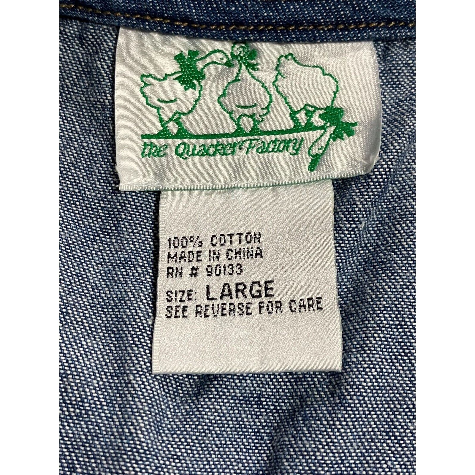 Other Vintage Quacker Factory Denim Christmas Vest L Noahs Ark Size L / US 10 / IT 46 - 3 Thumbnail