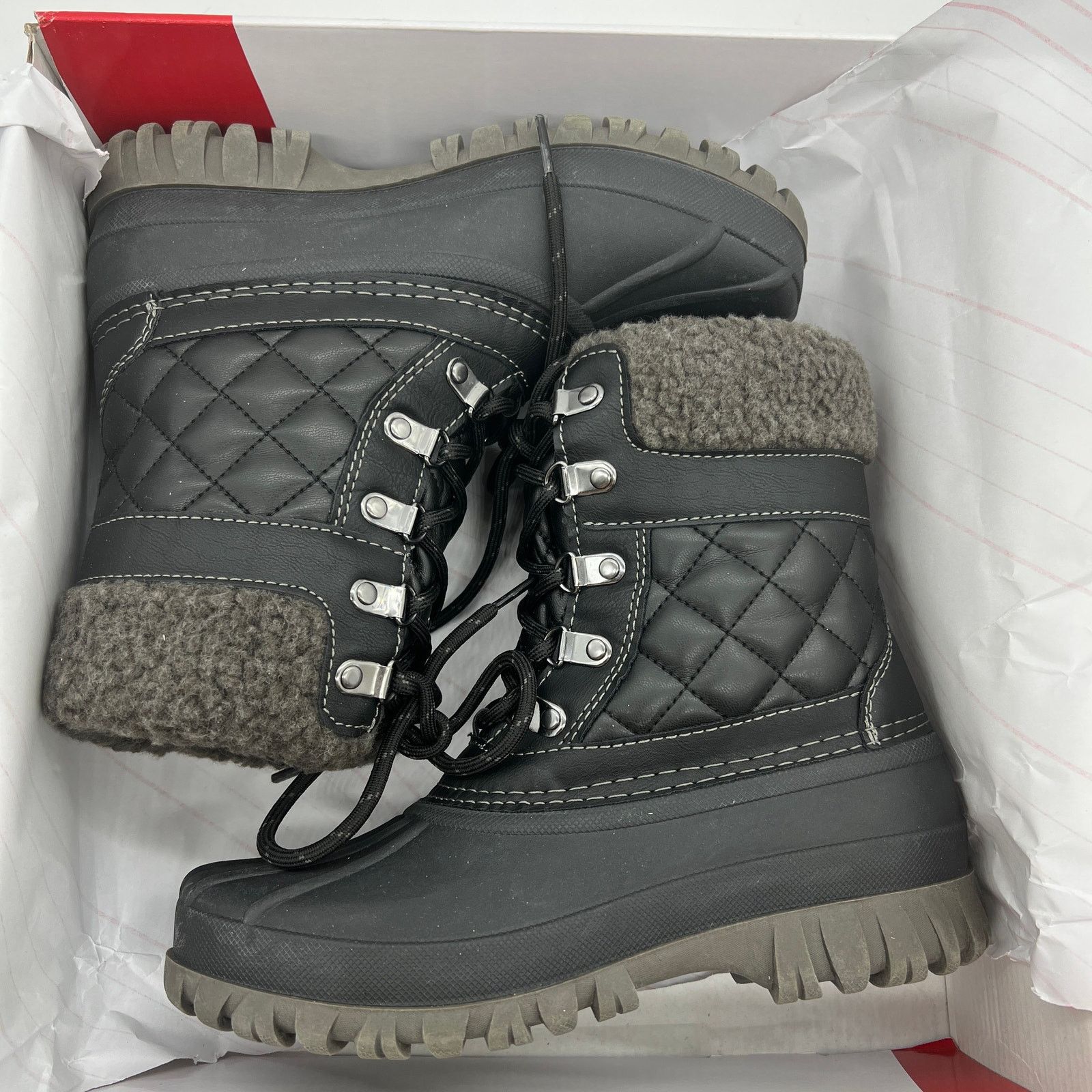 Other Cougar Waterproof Winter Boots Size 6Wide Black Quilt Size US 6 / IT 36 - 2 Thumbnail