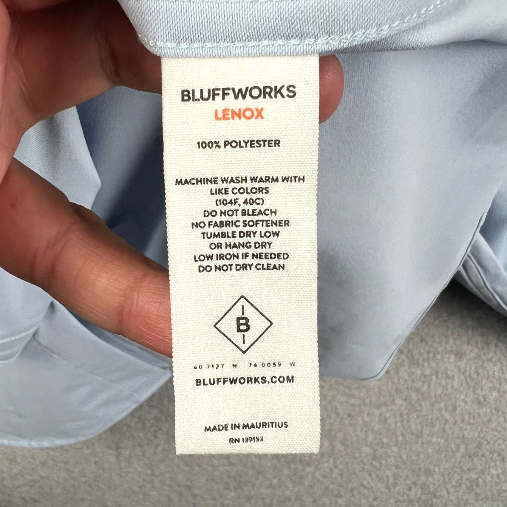Vintage Bluffworks Lenox Performance Stretch Long Sleeve Button Shirt 2XL Mens Blue Size US XXL / EU 58 / 5 - 4 Thumbnail