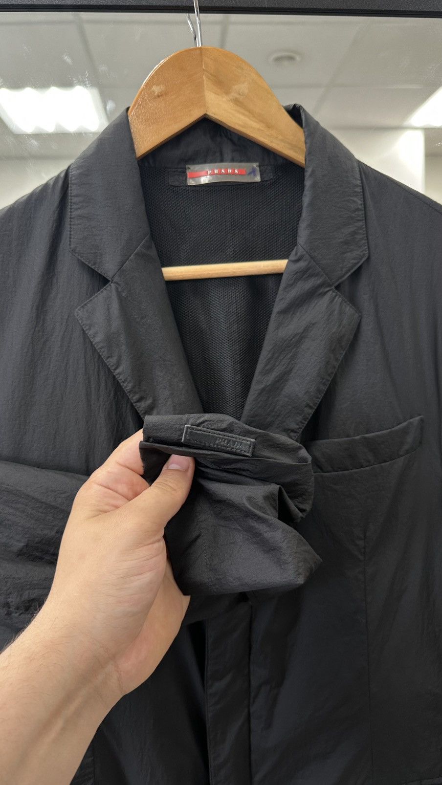 Prada Prada Re-Nylon Blazer Jacket Size 52R - 3 Thumbnail