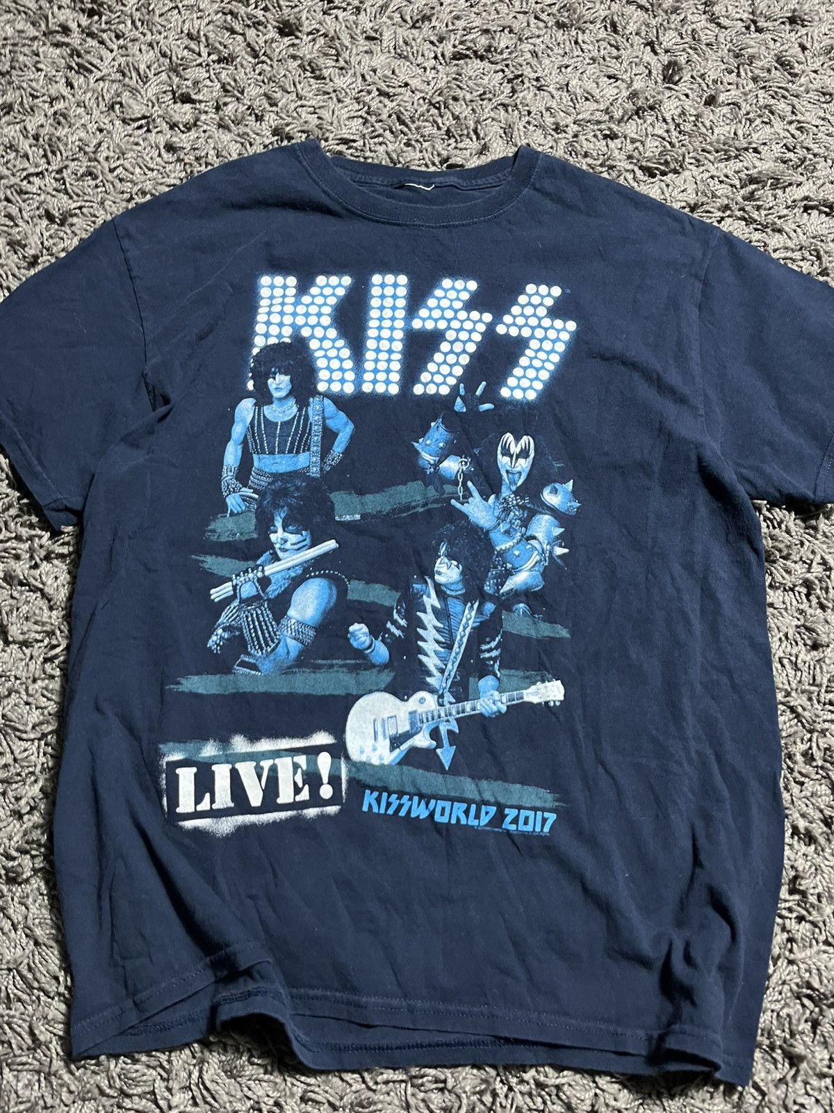 Band Tees KISS ROCK BAND COTTON 2017 WORLD TOUR T-SHIRT Size US L / EU 52-54 / 3 - 2 Thumbnail