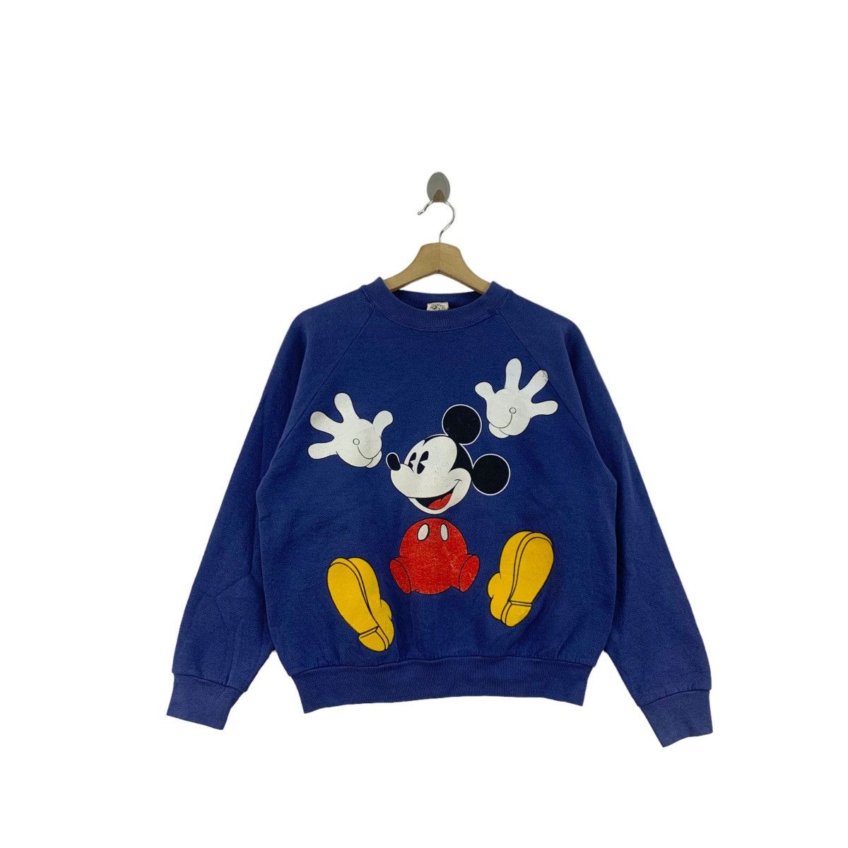 Disney Disney Parks Mickey State University Womens XL Fleece Lined  Sweatshirt Blue NWT