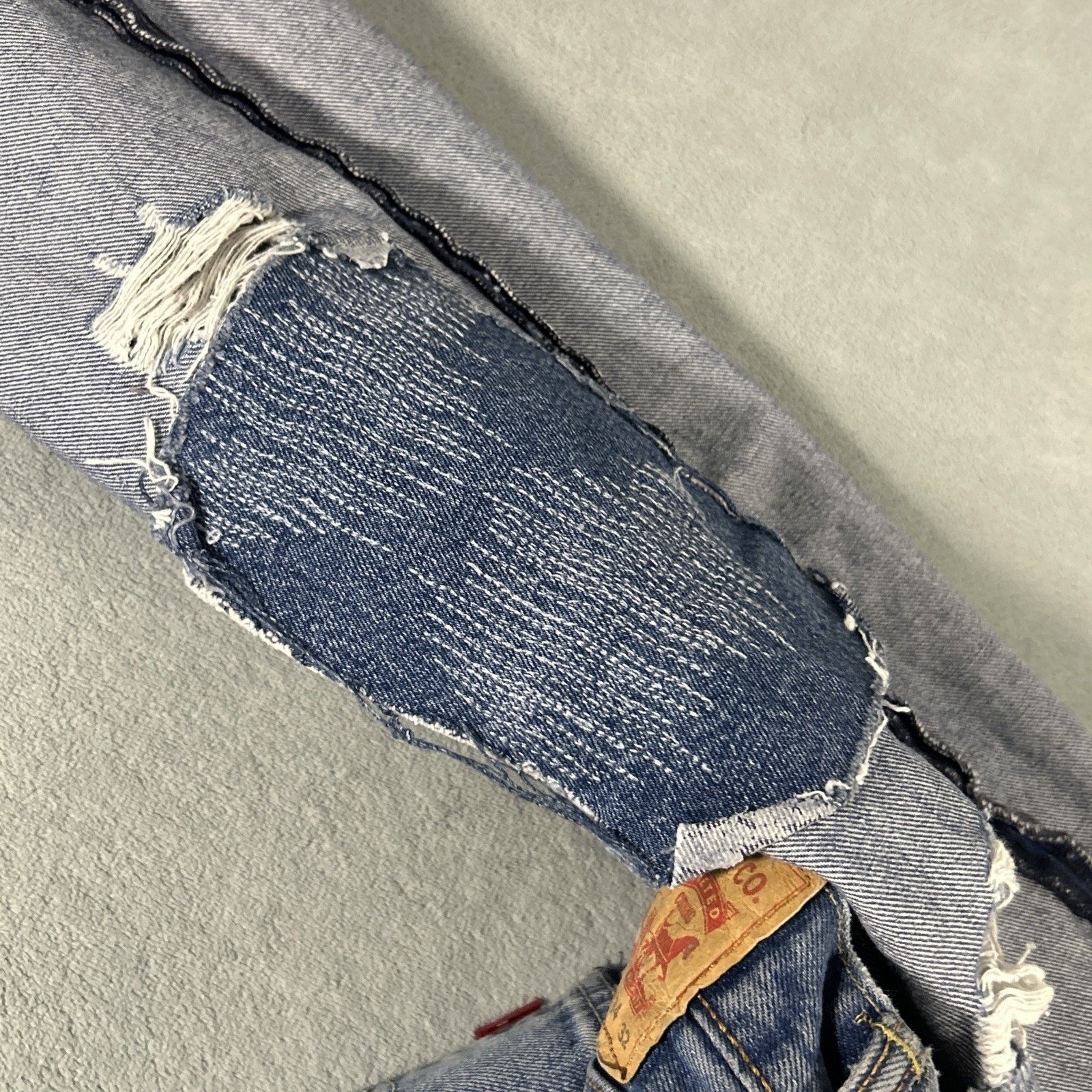 Levi's Levis Baggy Jhorts Shorts Women 34x23 Thrashed Raw Hem Capri Size 34" / US 12 / IT 48 - 15 Thumbnail