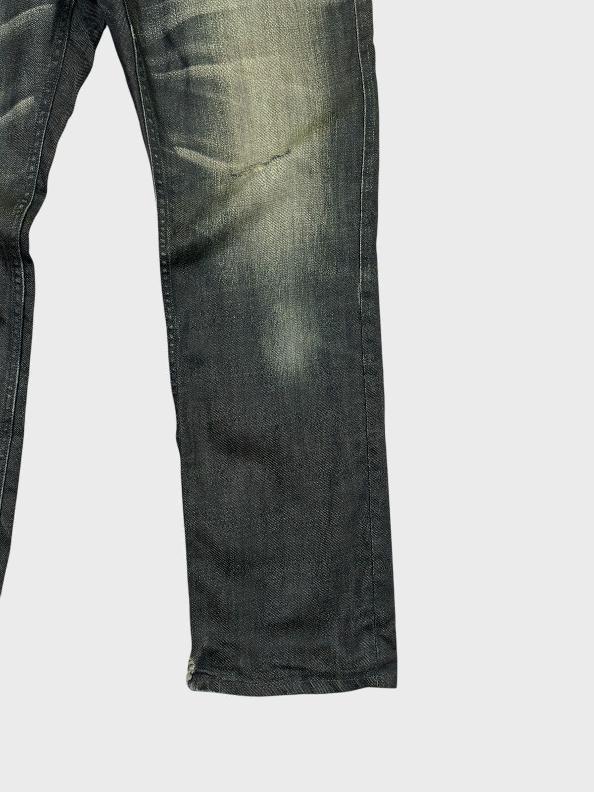 Other BACK NUMBER Distressed Rick Owen Style Waxed Denim Size US 31 - 8 Thumbnail