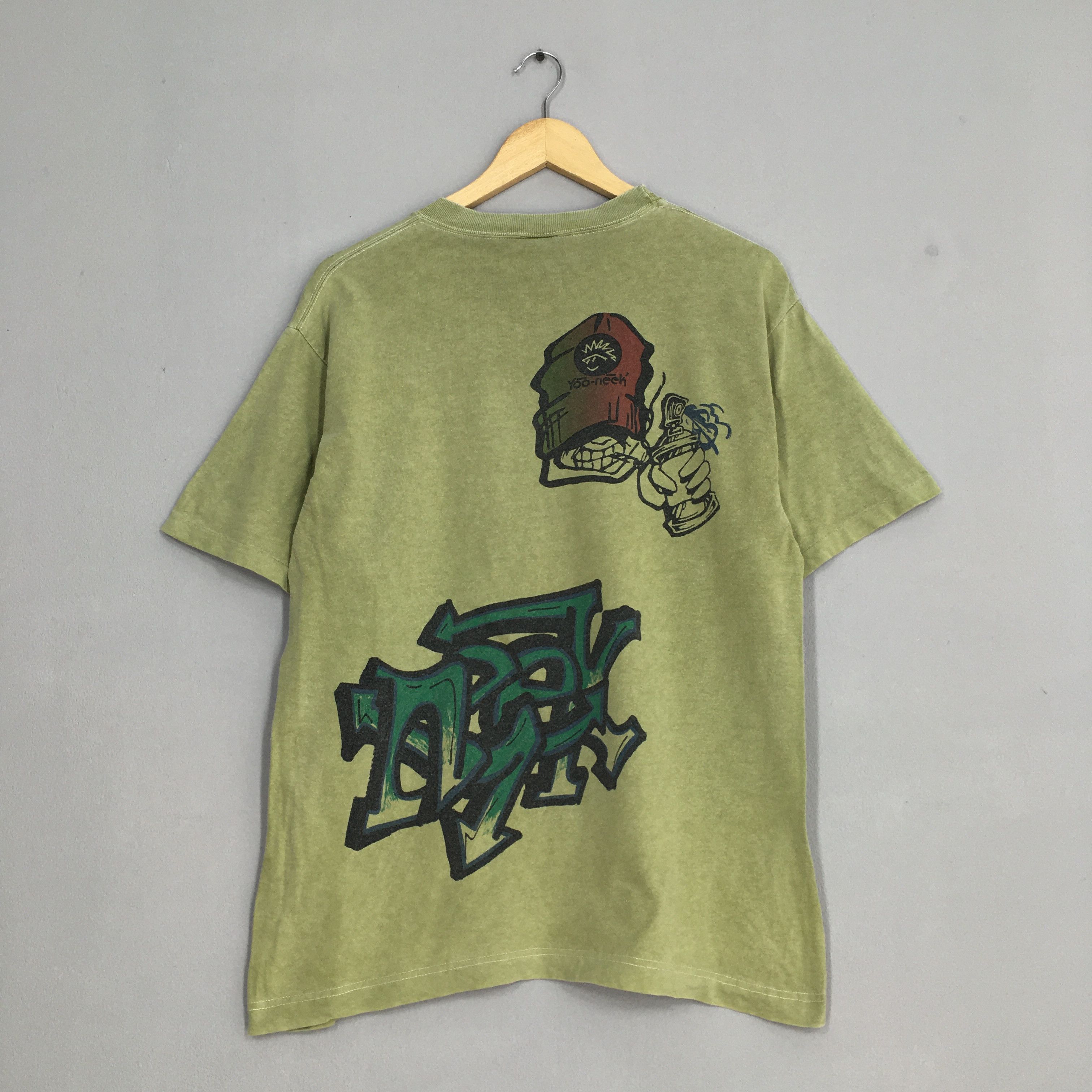 Other Vintage 90's Yoo-neek Graphics Graffiti Street Tshirt Medium Size US M / EU 48-50 / 2 - 7 Thumbnail