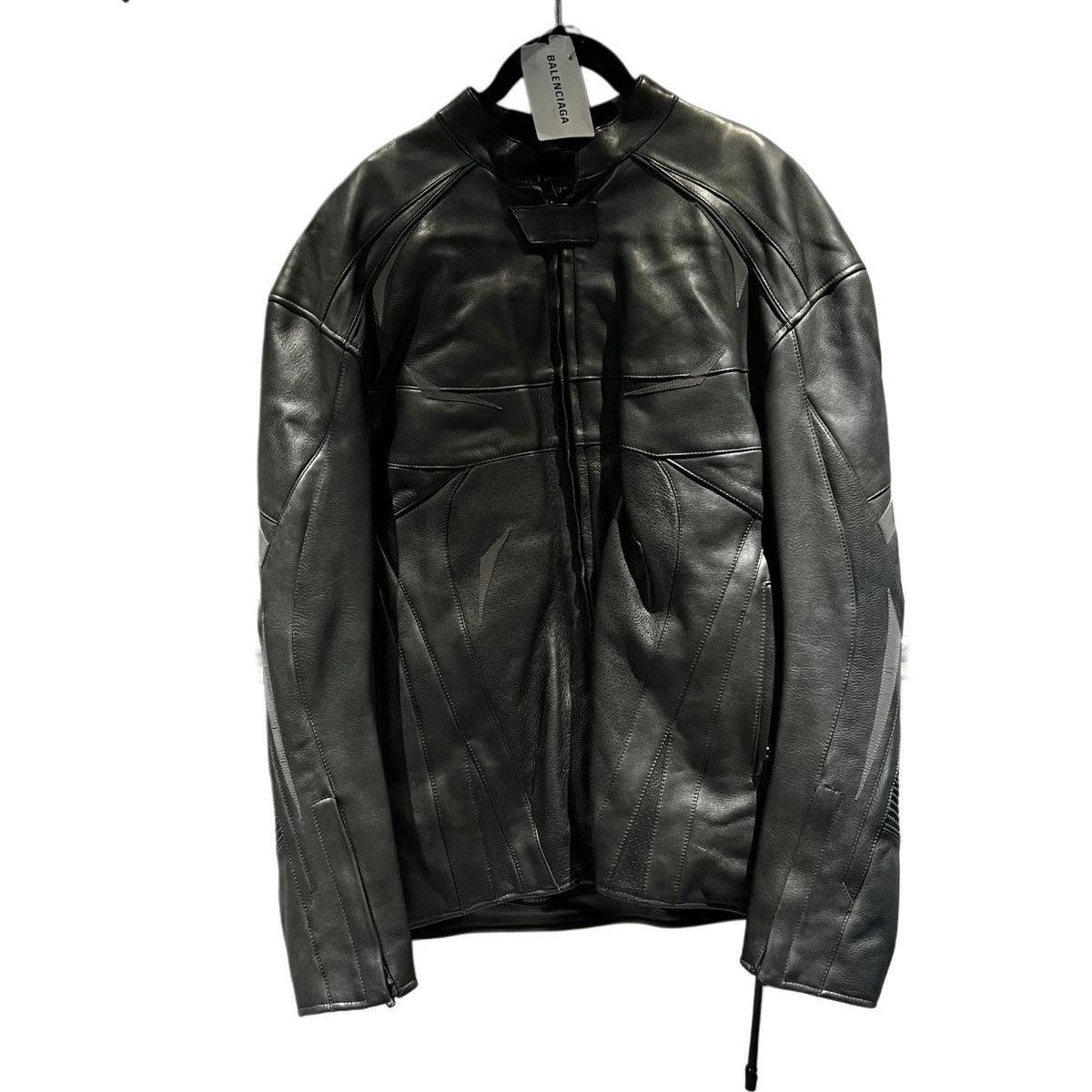 Balenciaga Balenciaga Leather Racing Jacket Size US M / EU 48-50 / 2 - 2 Thumbnail