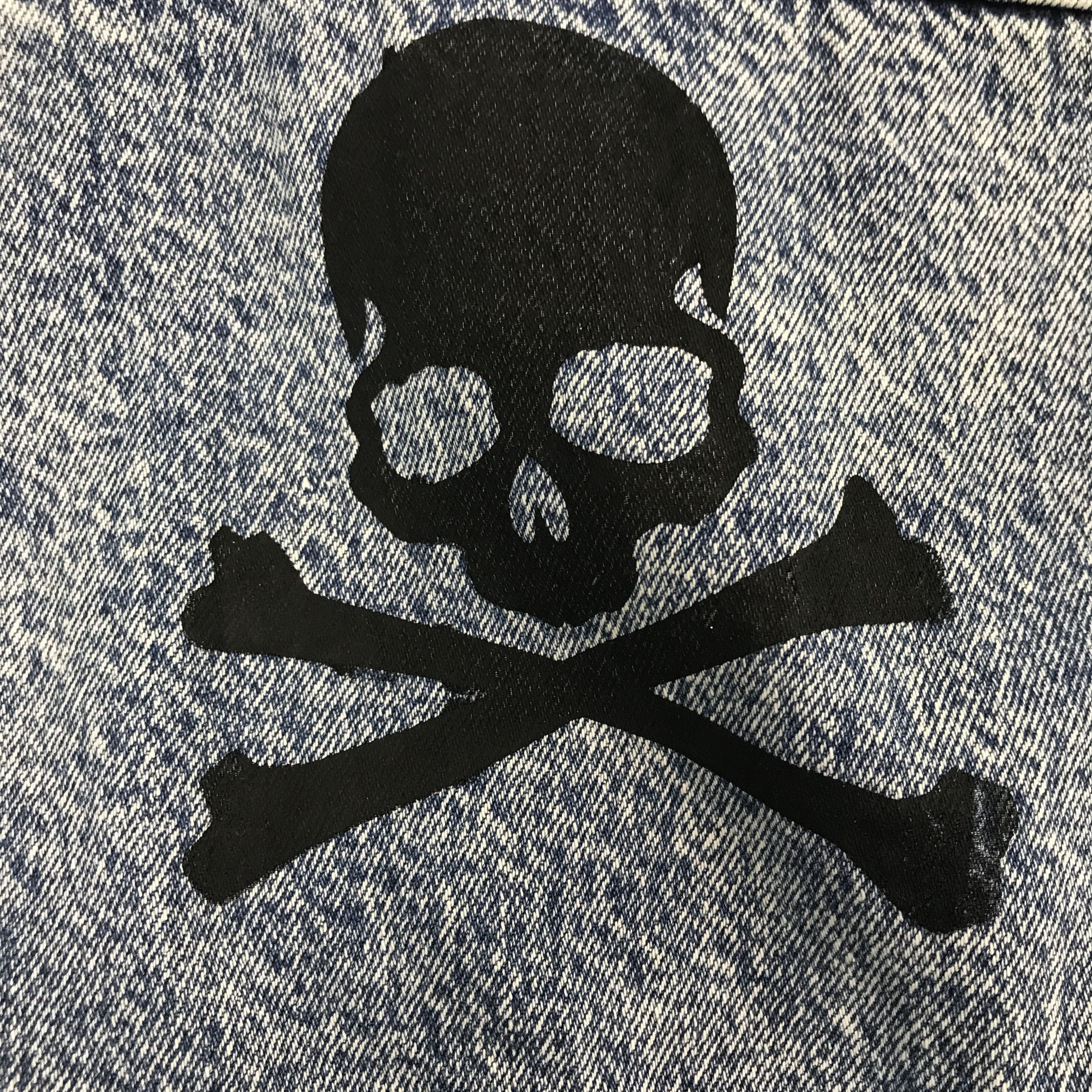 Big John × Vintage Vintage Big John Denim Skull art design Jacket Size US L / EU 52-54 / 3 - 11 Thumbnail