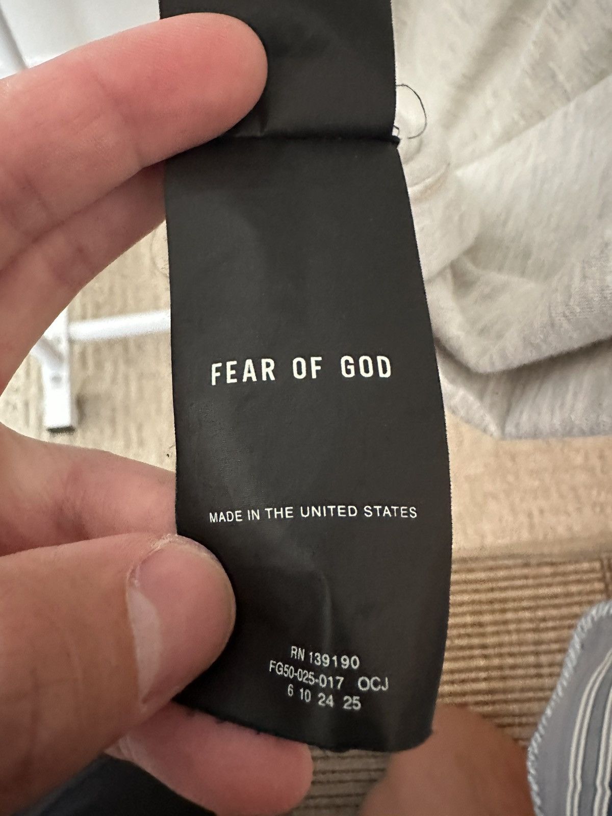 Fear of God Fear of God All Star Henley Tee - Cream - L Size US L / EU 52-54 / 3 - 4 Thumbnail