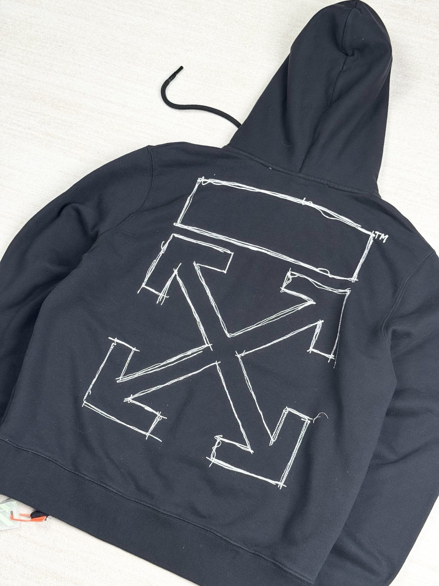 Off-White embroidered hoodie Size US XL / EU 56 / 4 - 8 Thumbnail