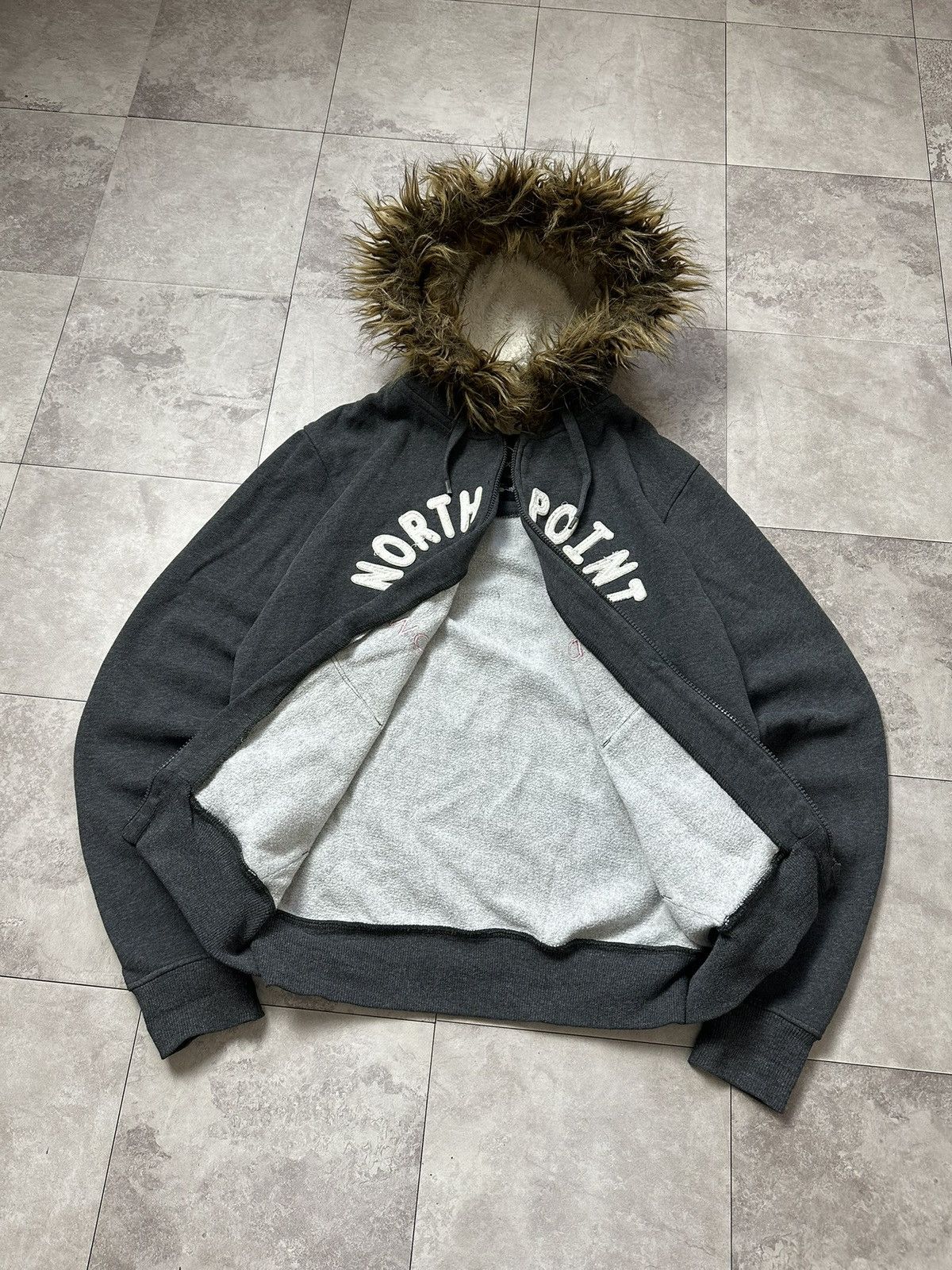 Hysteric Glamour × If Six Was Nine × Le Grande Bleu (L.G.B.) Vintage LGB If Six Was Nine Style Faux Fur Zip Hoodie Jacket Size US XL / EU 56 / 4 - 6 Thumbnail