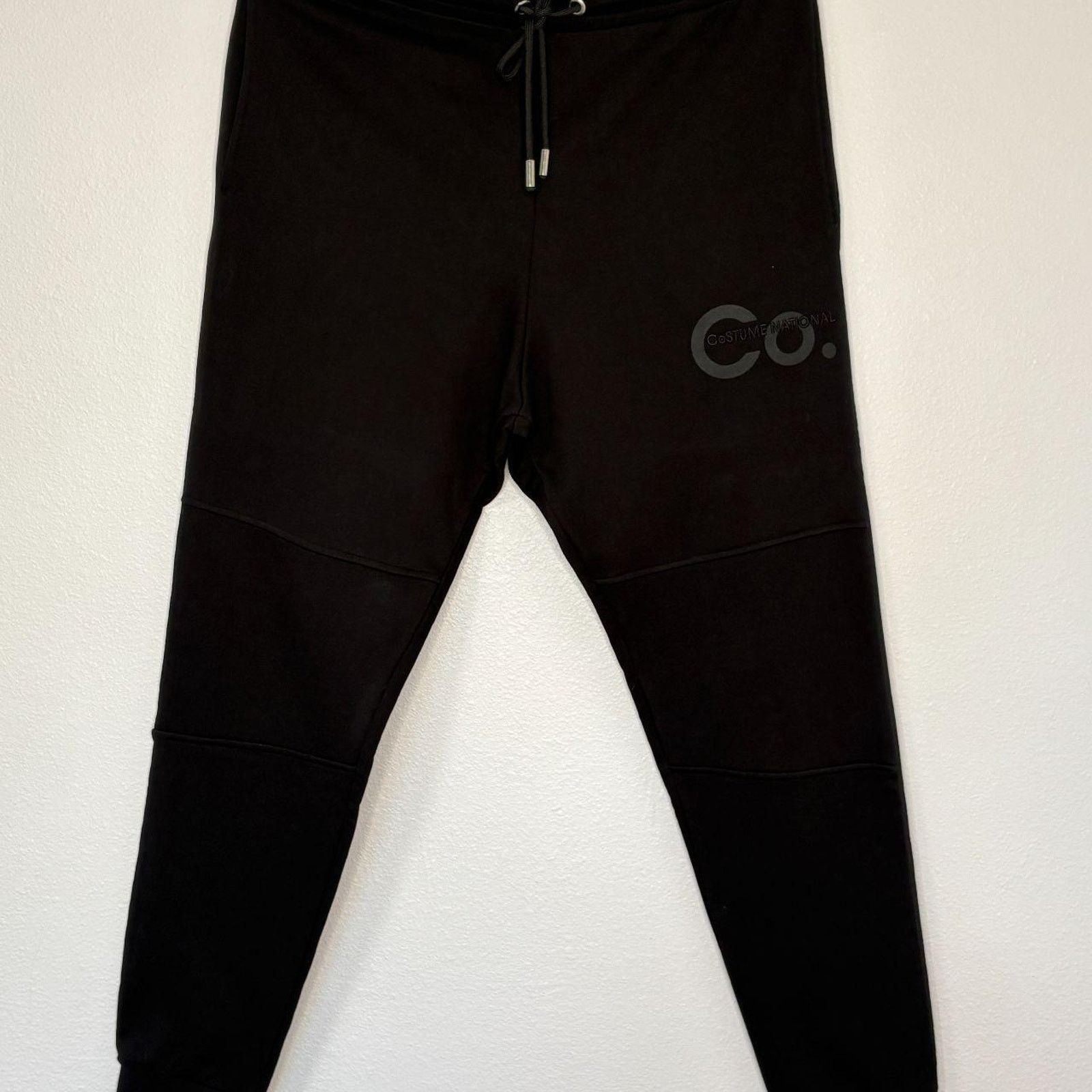Costume National Black Joggers with Logo L Size US 33 - 1 Thumbnail