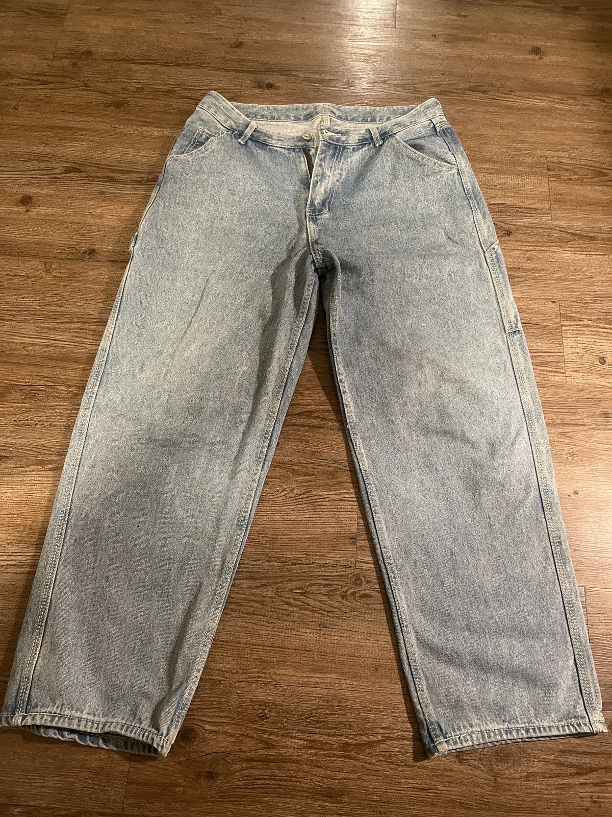 Japanese Brand × Vintage loose jeans (wide legs) Size US 34 / EU 50 - 1 Thumbnail