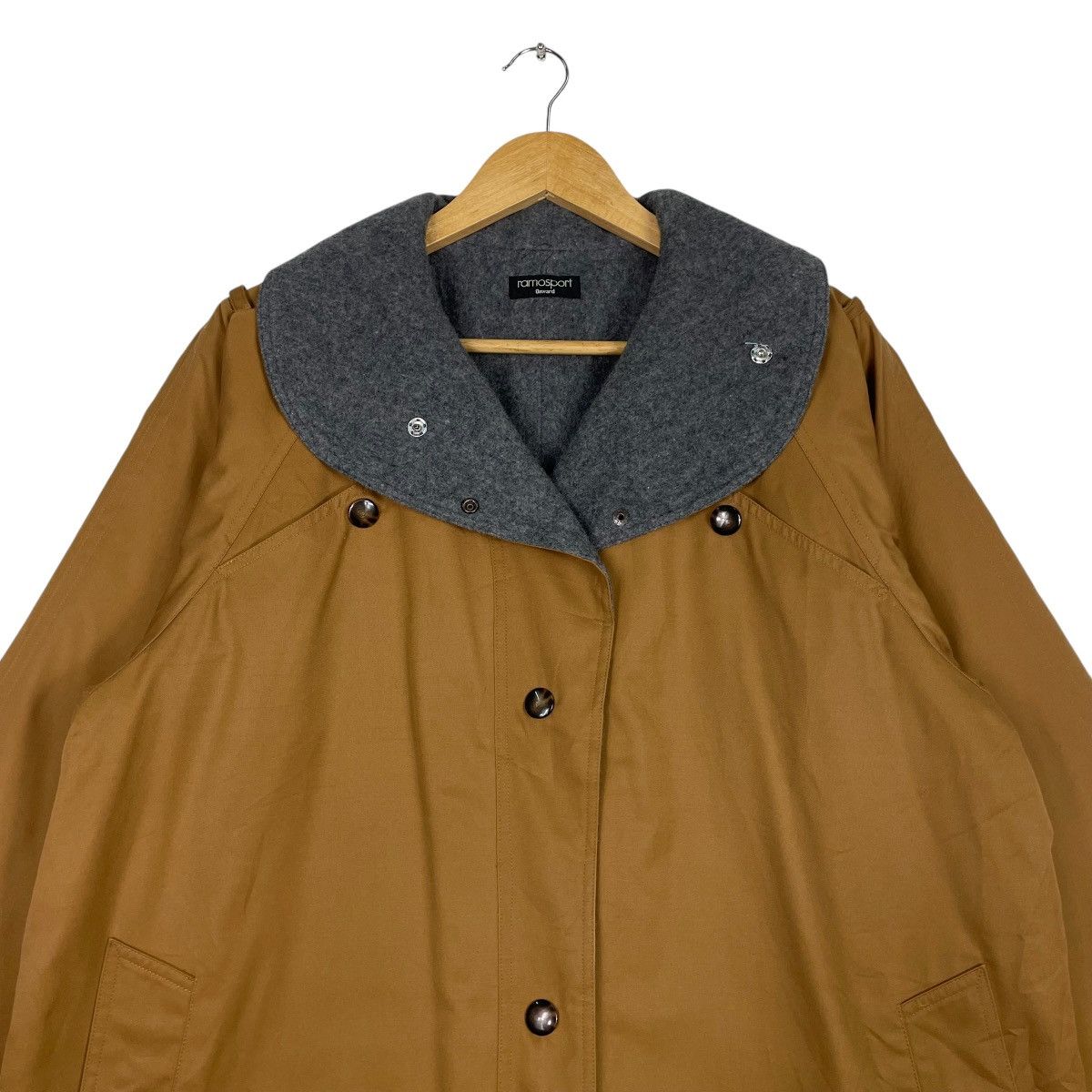 Designer × Japanese Brand × Vintage 💥RAMOSPORT RICH BROWN PARKA SHAWL COLLAR JACKET Size US L / EU 52-54 / 3 - 2 Thumbnail
