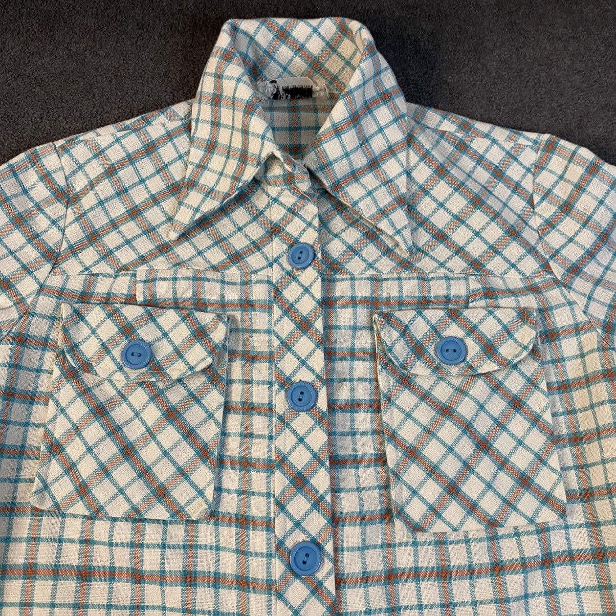 Other Jeanette Maternities Womans Plaid Shirt Sz S/M EUC Size M / US 6-8 / IT 42-44 - 4 Thumbnail