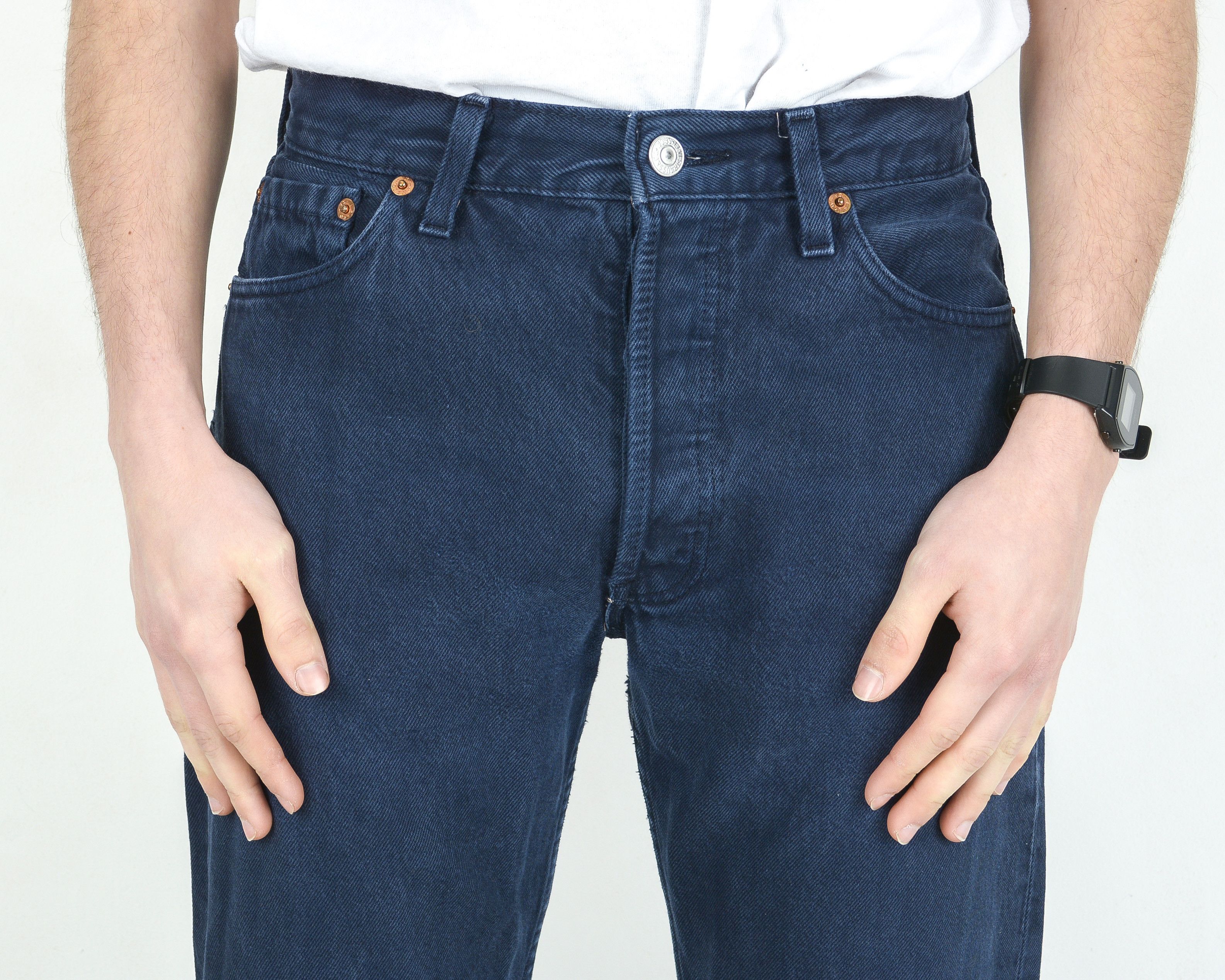 Levi's 501 W30 L30 Regular Straight Jeans Denim Pants Streetwear Size US 30 / EU 46 - 3 Thumbnail