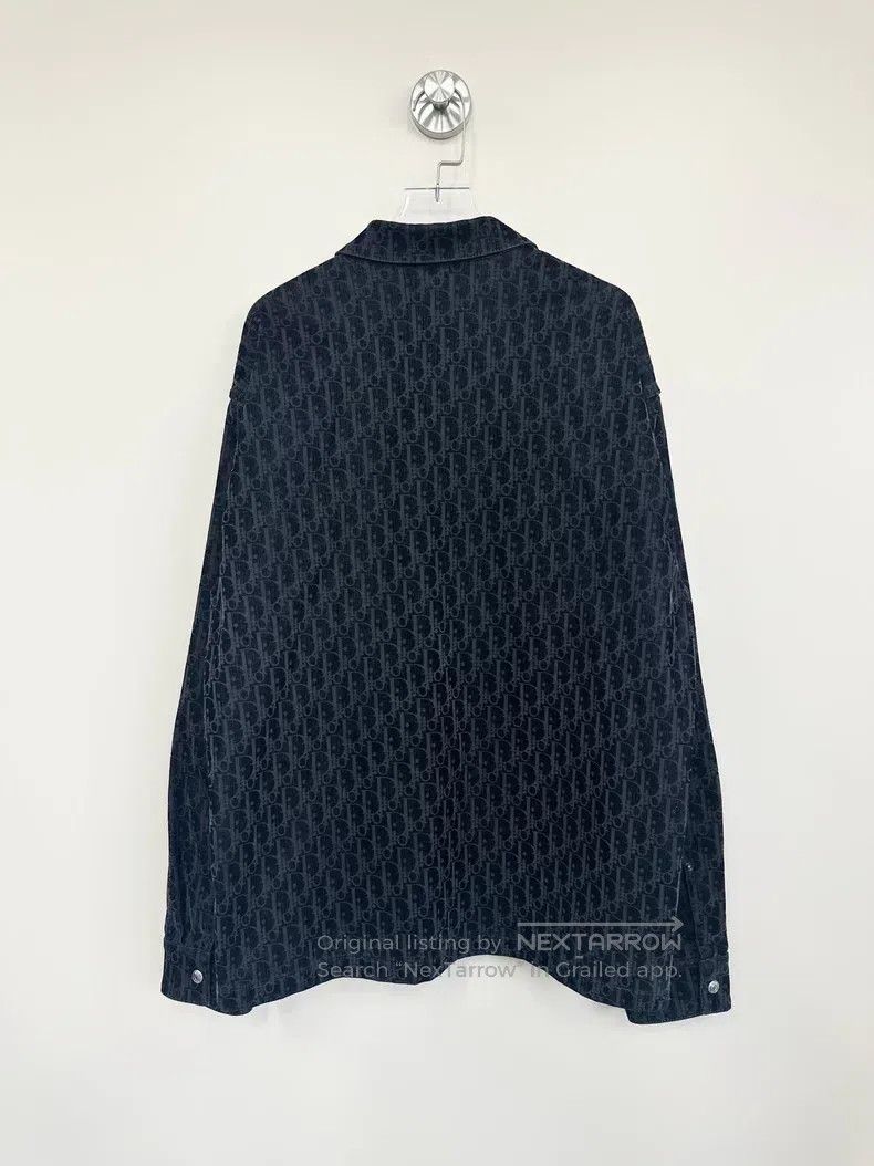 Dior Dior Black plush full-print logo shirt Size US M / EU 48-50 / 2 - 2 Thumbnail