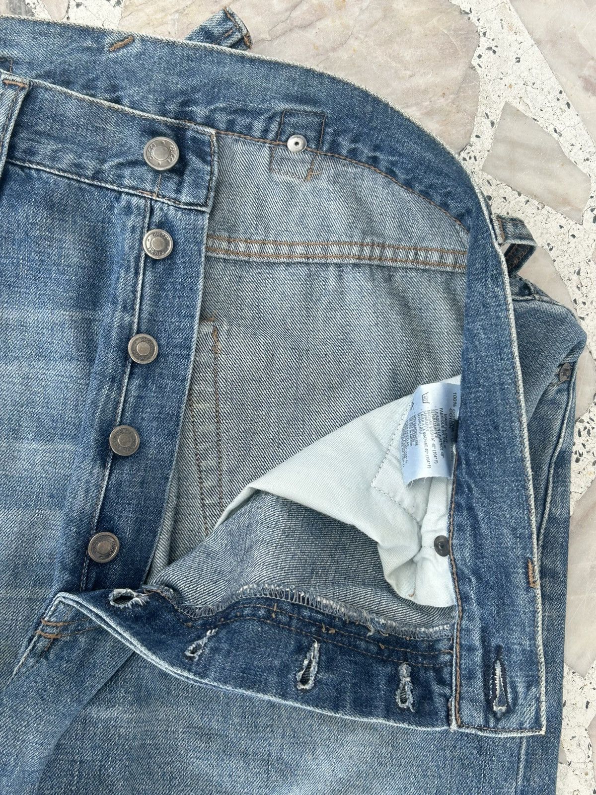 Gucci Gucci Straight Cut Buckle Back Vintage Denim Trousers Size US 30 / EU 46 - 7 Thumbnail