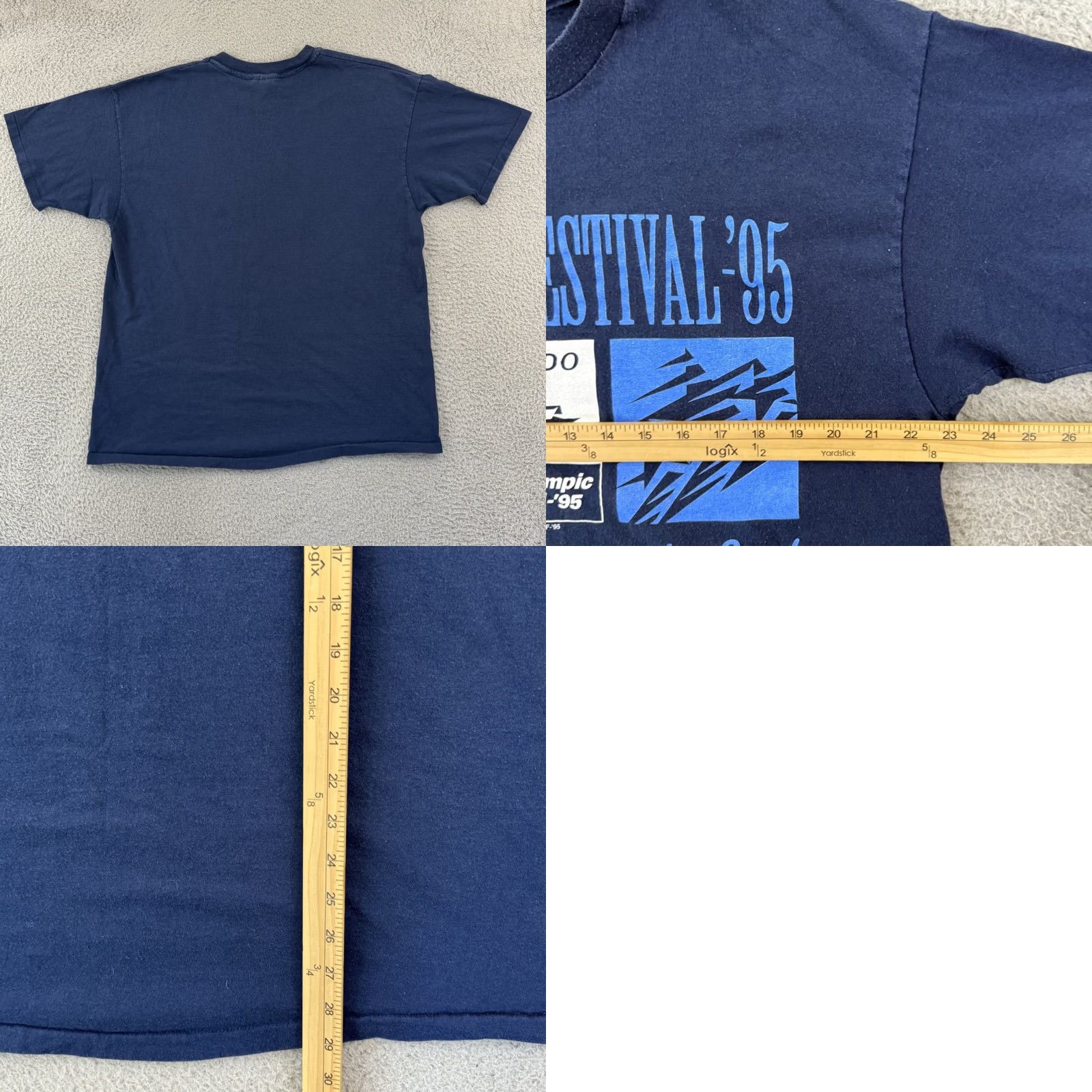 Hanes VINTAGE Hanes Shirt Mens XL Blue 90s USA Logo Graphic Print Short Sleeve Size US XL / EU 56 / 4 - 8 Thumbnail