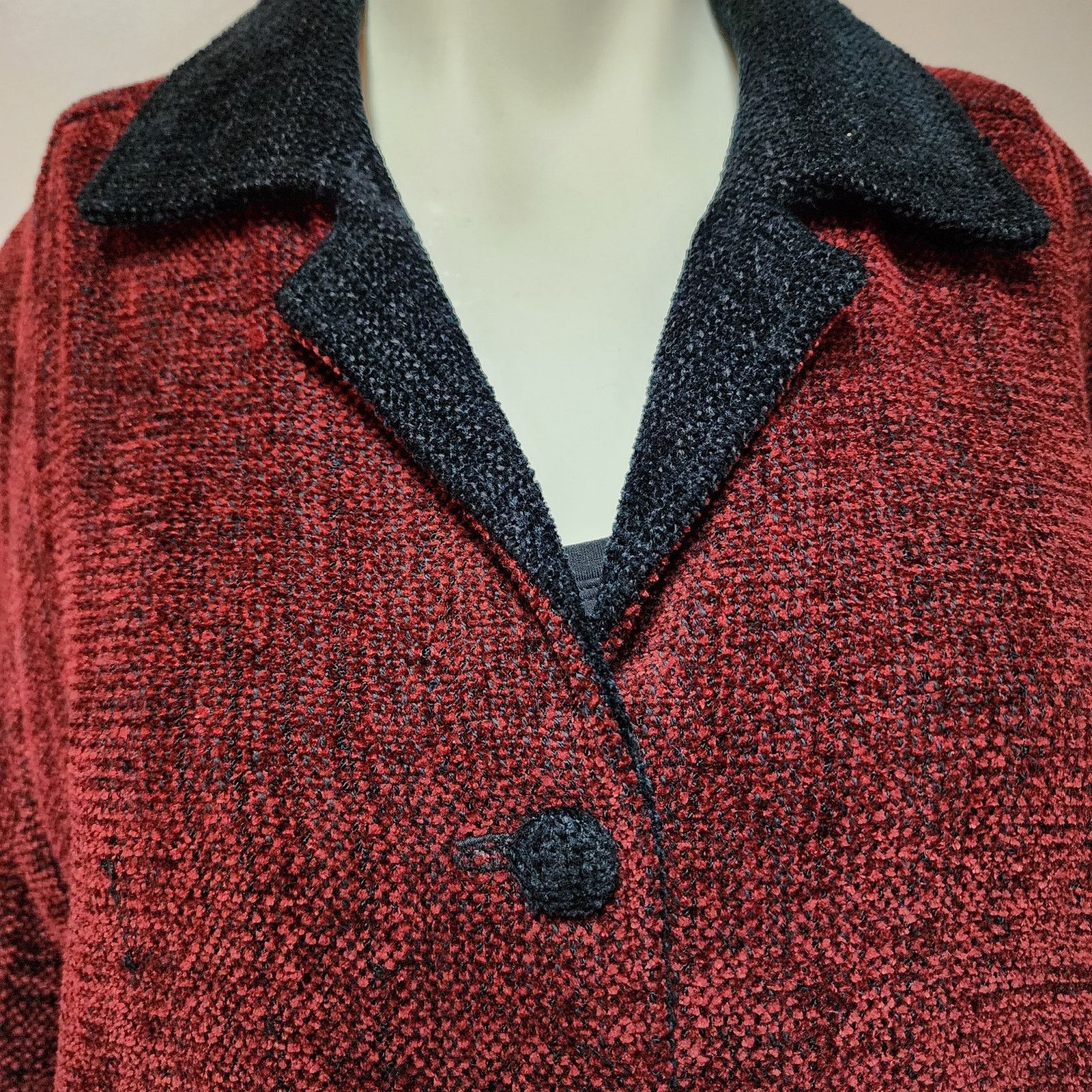 Handmade Handwoven Jacket size Large Dahlia Popovits Size L / US 10 / IT 46 - 3 Thumbnail
