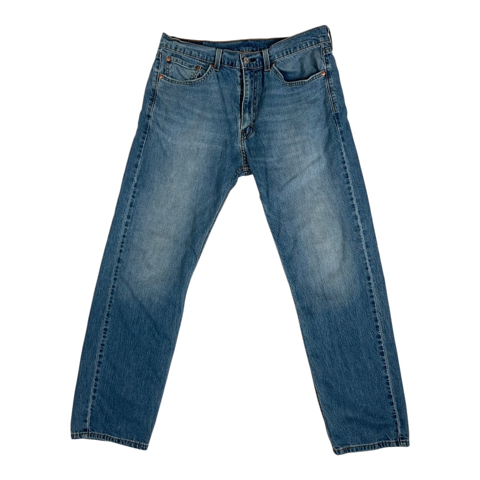 Levi's Levis 505 Jeans Mens 32x30 Blue Denim Regular Straight Mediu Size US 32 / EU 48 - 1 Thumbnail