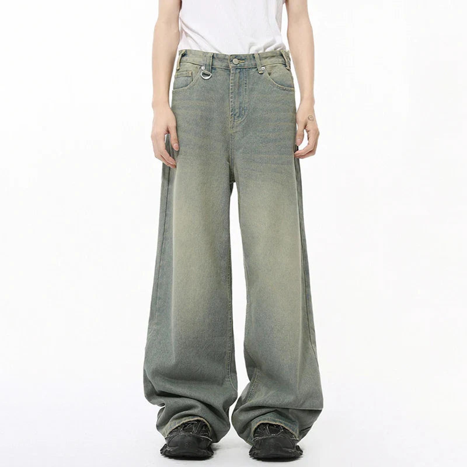 Other Light Wash Wide Denim Jeans Size US 32 / EU 48 - 3 Thumbnail