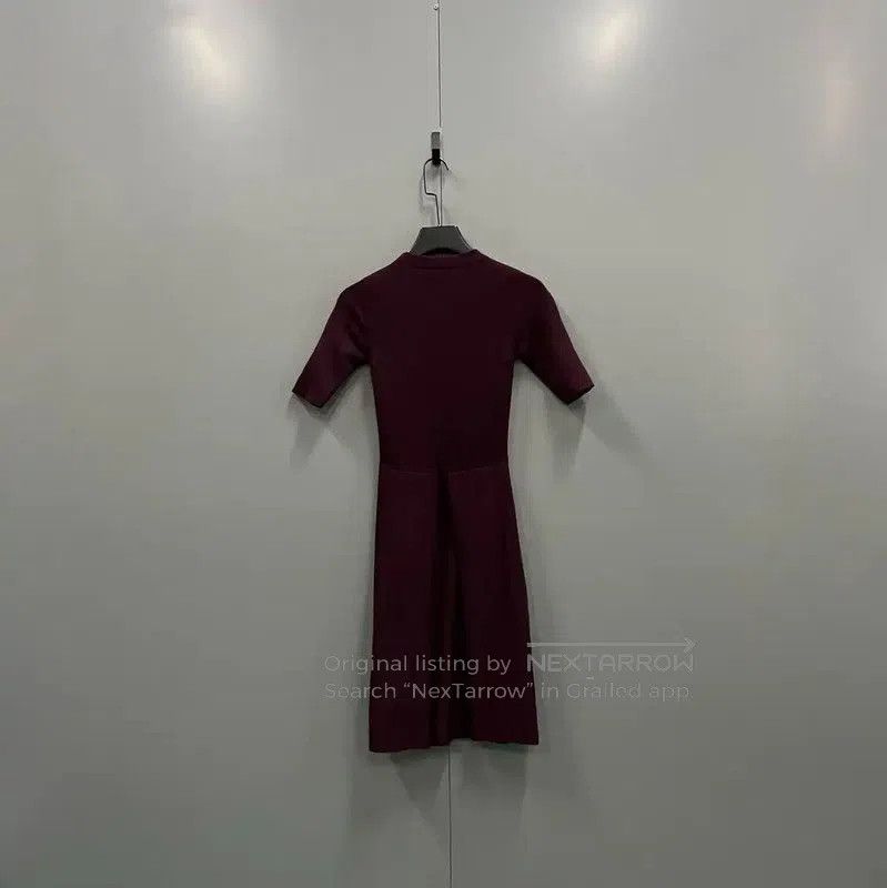 Burberry Burberry Maroon Long Sleeve Dress for Women. Size S / US 4 / IT 40 - 2 Thumbnail