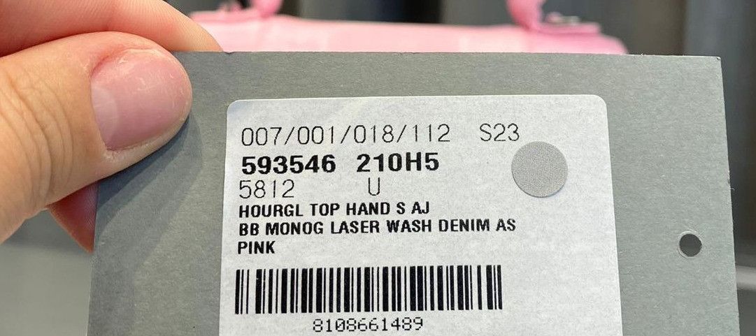 Balenciaga o1la1rc1a1024 Size: OS / Hourglass Top Handle Bag in Pink Size ONE SIZE - 6 Thumbnail