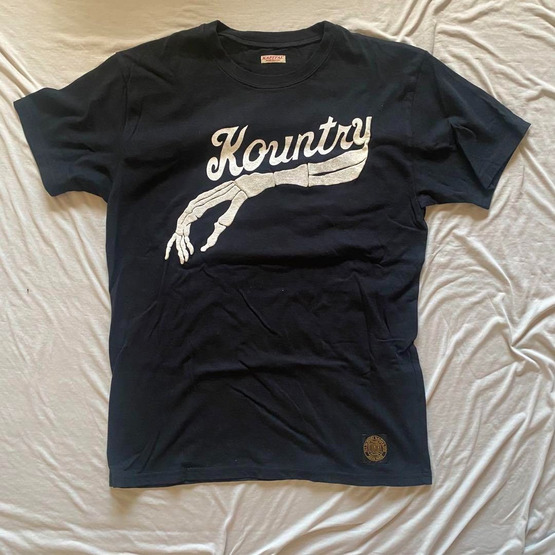 KAPITAL KOUNTRY ボーン　Tシャツ KAPITAL kountry 16 tenjiku baseball shirt black bone new