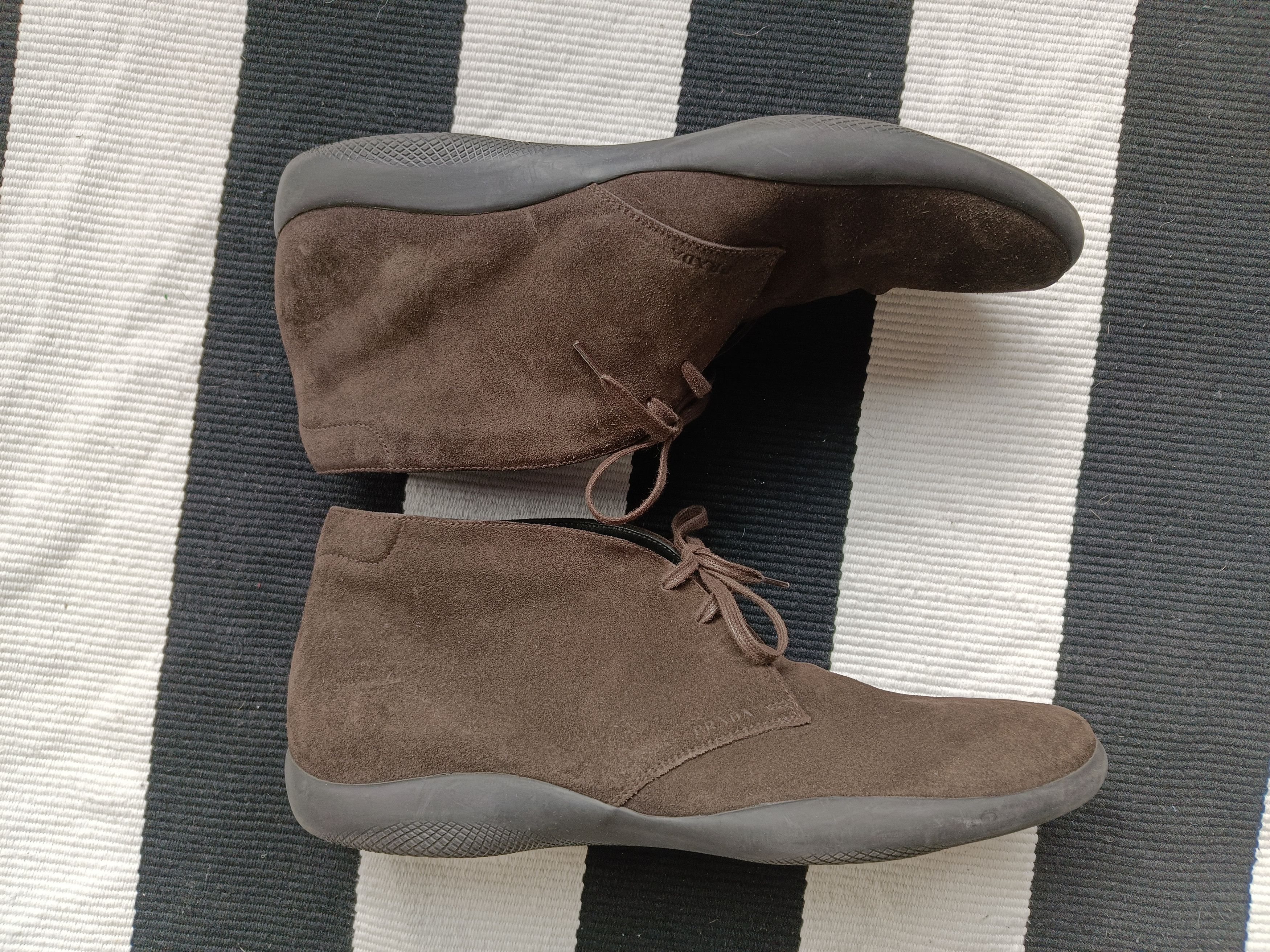 Prada Prada brown suede desert boots Size US 11.5 / EU 44-45 - 2 Thumbnail