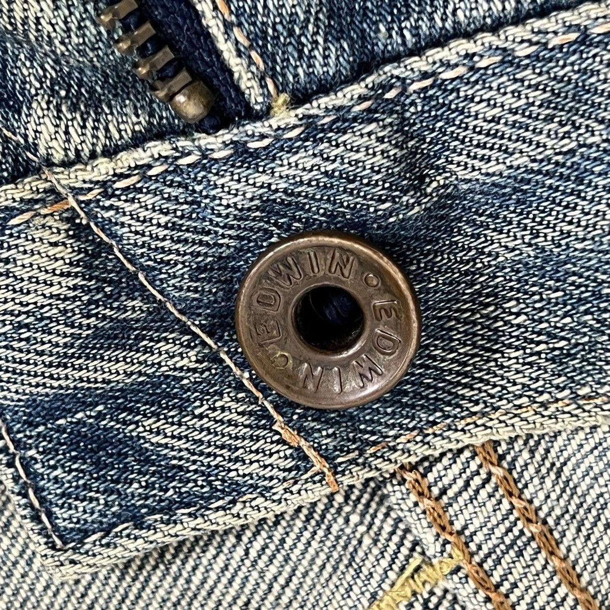 Edwin 90s Vintage Edwin Distressed Selvedge Jeans Size US 28 / EU 44 - 6 Thumbnail