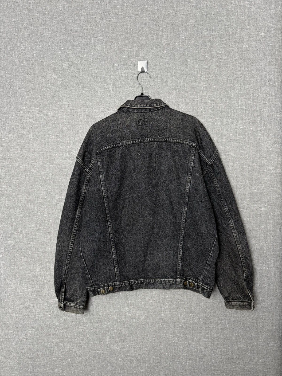Lee Vintage 80s Lee Rider Graphite Denim Trucker Jacket Jean Size US L / EU 52-54 / 3 - 13 Thumbnail