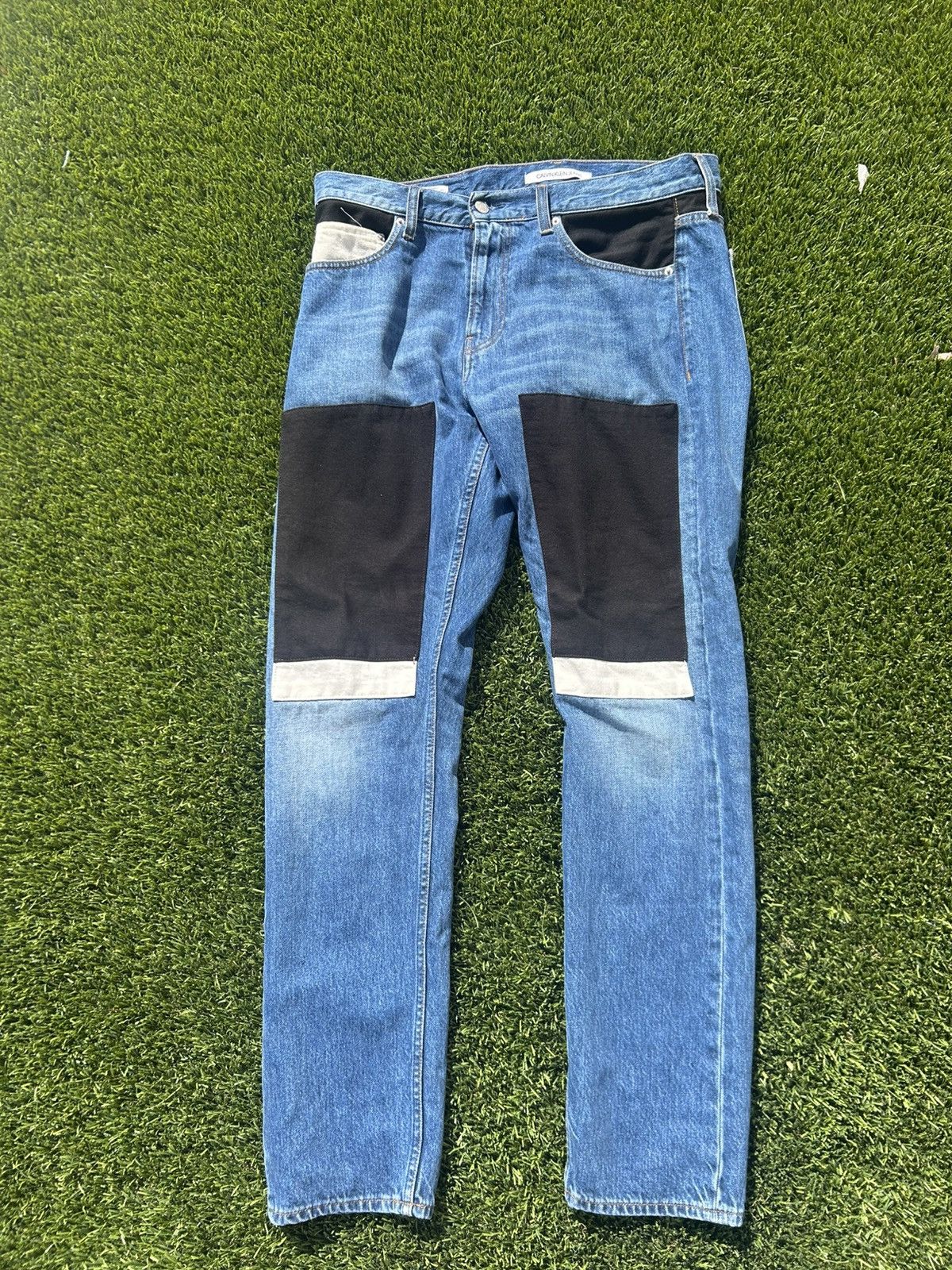 Calvin Klein Calvin Klein Color-block Slim fit Denim Jeans - 34 Size US 34 / EU 50 - 3 Thumbnail