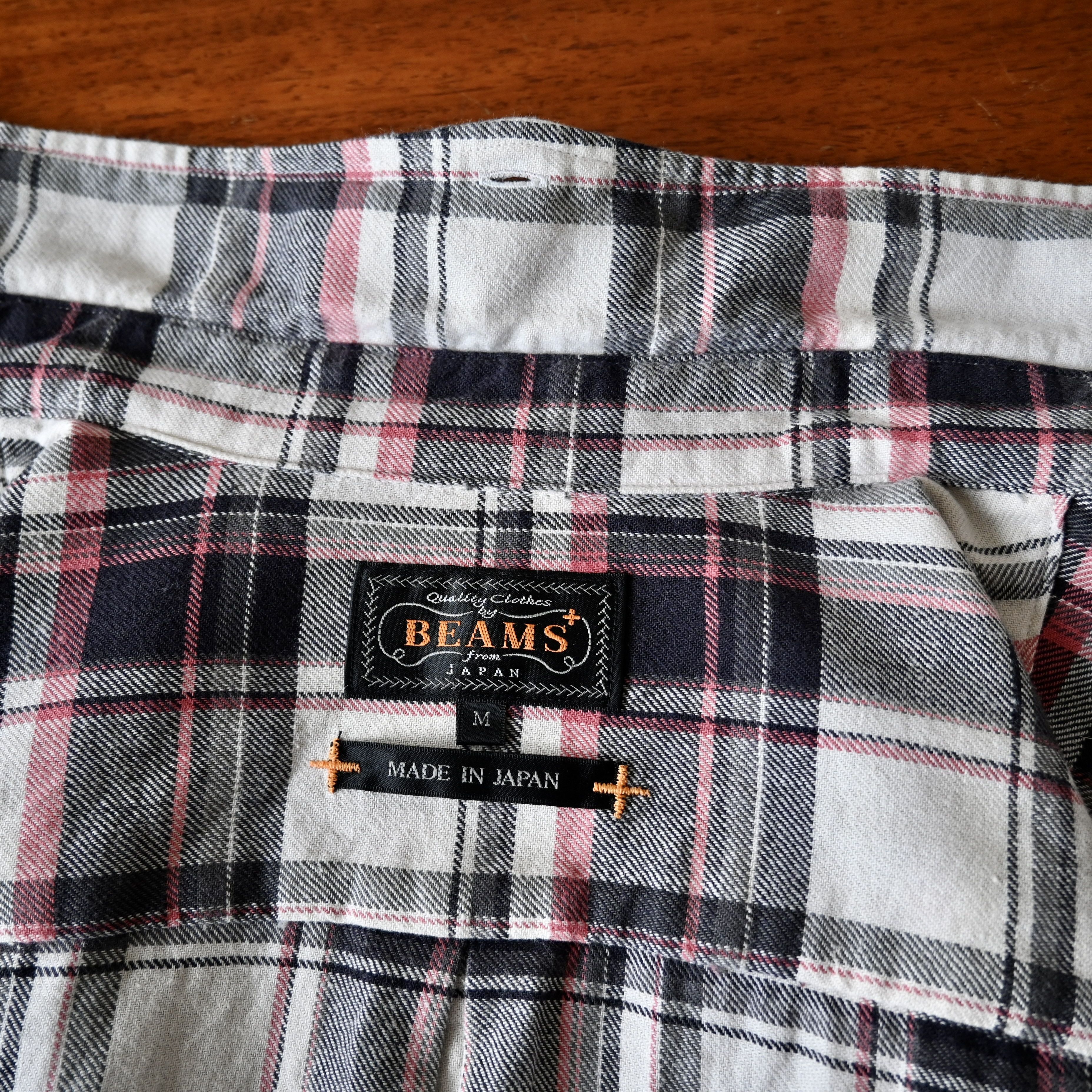 Beams Plus BEAMS Plus 85/15 cotton linen plaid shirt made in Japan Size US M / EU 48-50 / 2 - 11 Thumbnail