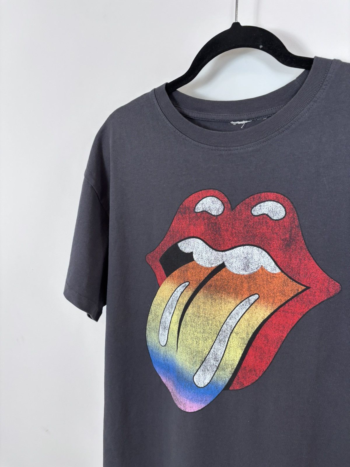 The Rolling Stones The Rolling Stones Big Tongue Logo Grey Band T-Shirt Tee Size US L / EU 52-54 / 3 - 8 Thumbnail