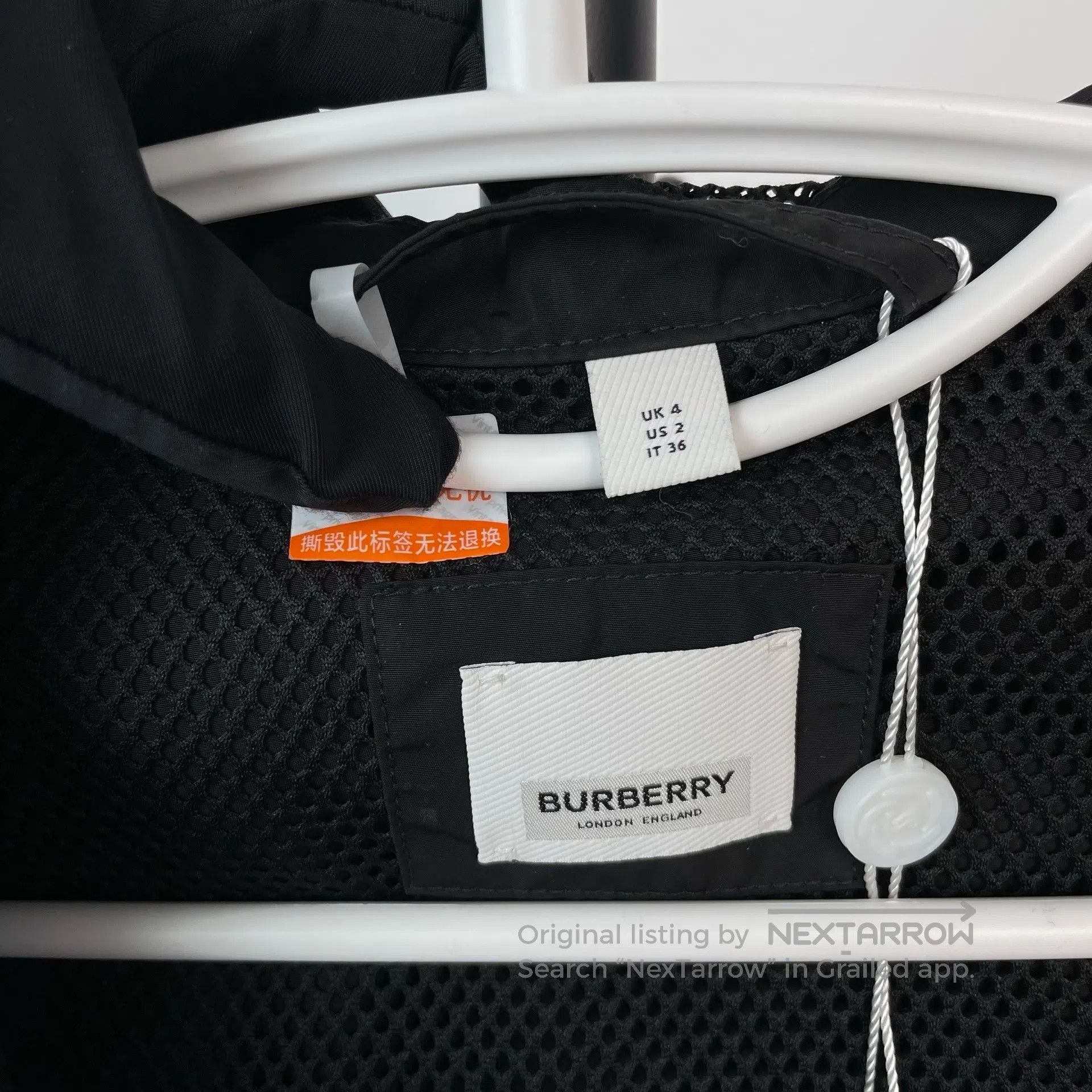 Burberry Burberry Black Hooded Jacket| Size XXS / US 00 / IT 34 - 9 Thumbnail