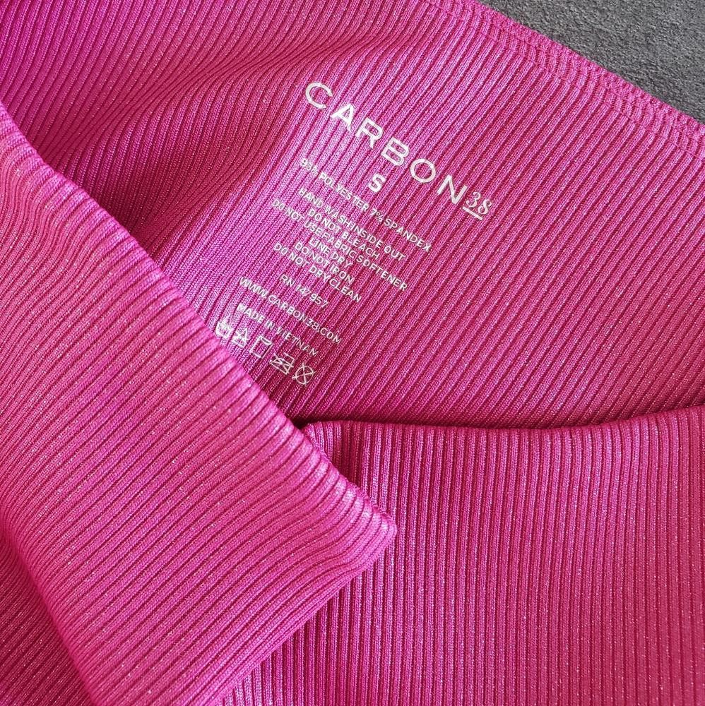 Carbon Magenta Iridescent Ribbed Carbon38 High Legging Size 28" / US 6 / IT 42 - 4 Thumbnail