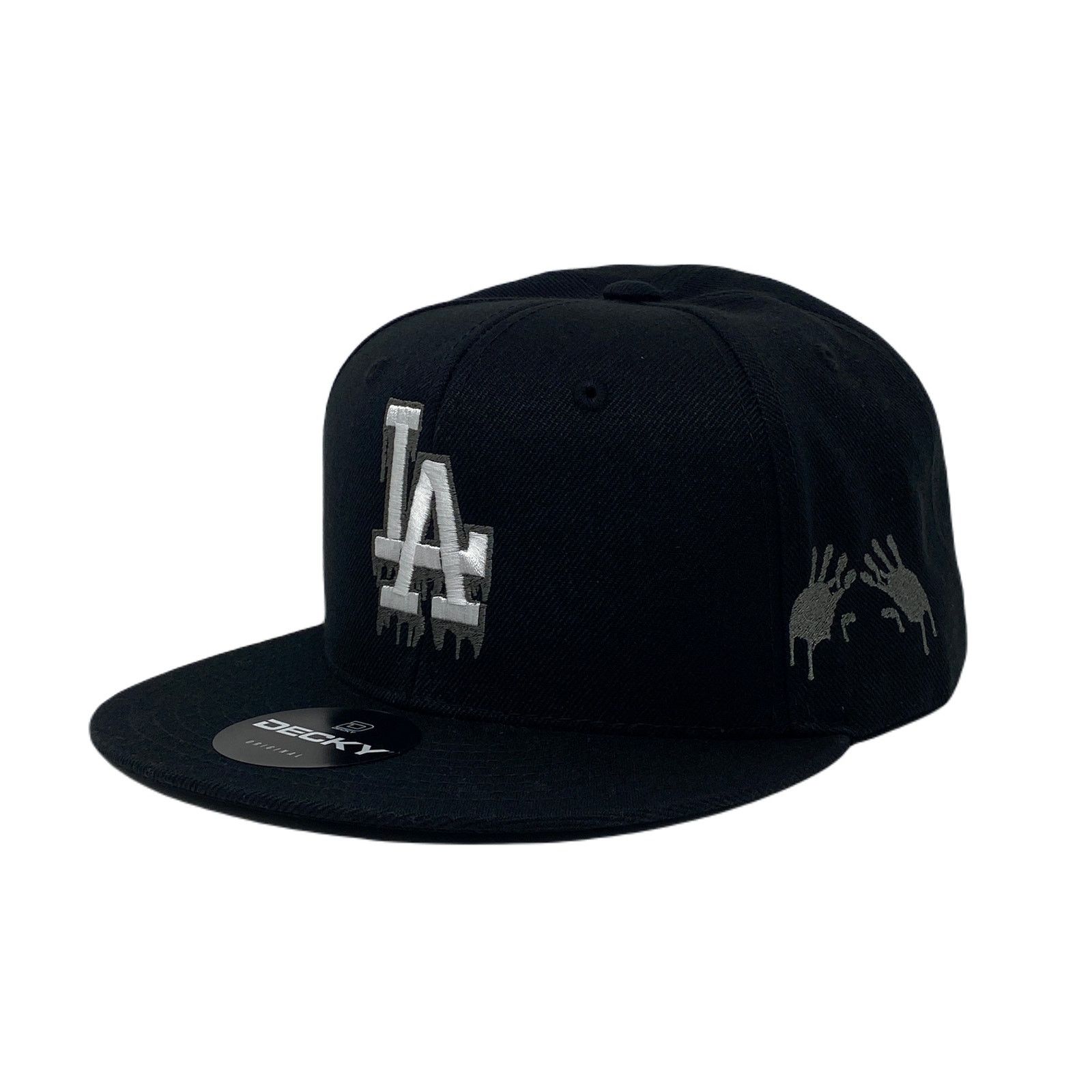 Other Los Angeles LA Drip (Grey) Bloody Hands Snapback Hat Size ONE SIZE - 3 Thumbnail