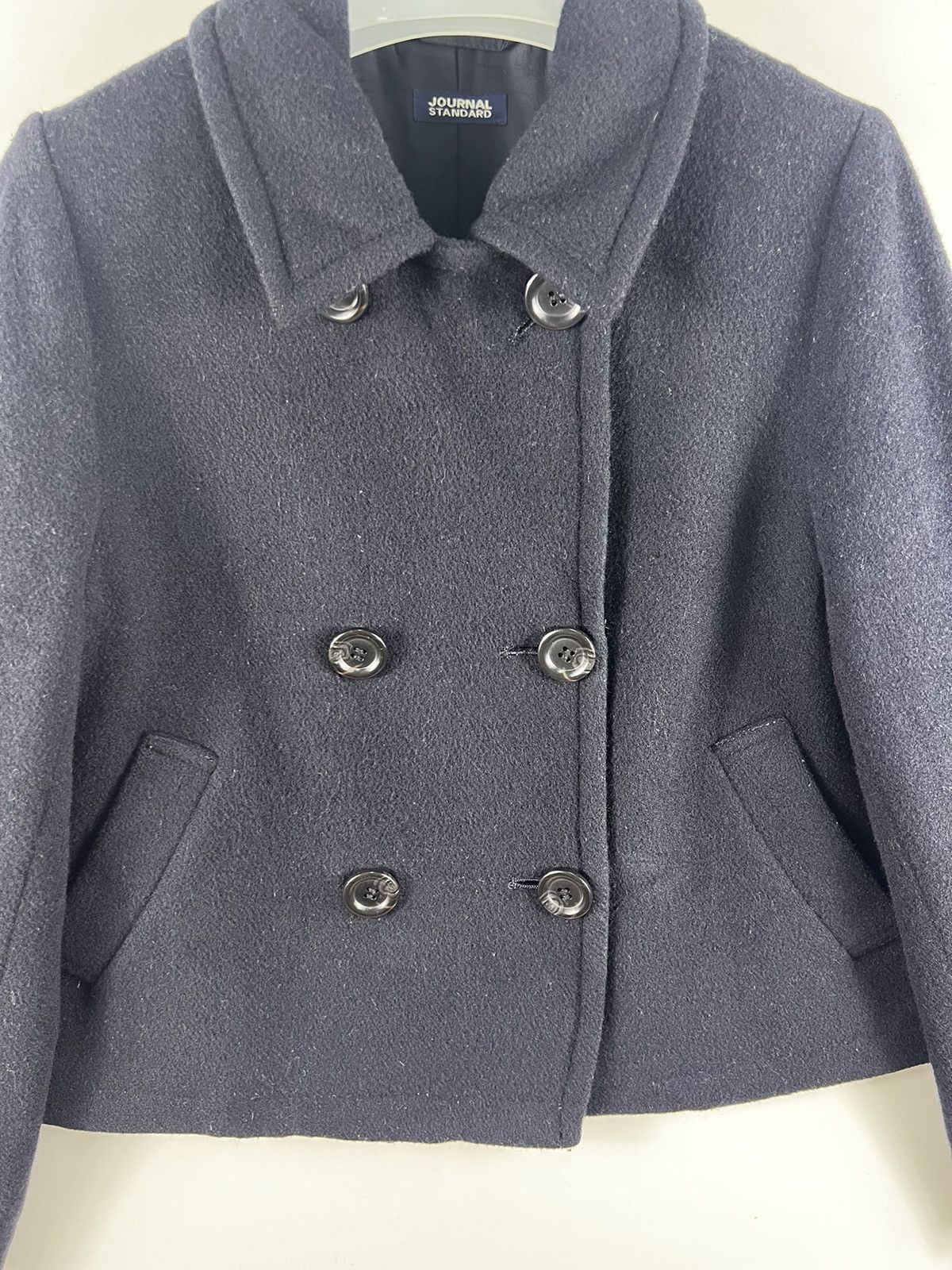 Japanese Brand 🔥 JOURNAL STANDARD WIDE PEACOAT CROPED WOMENSWEAR Size S / US 4 / IT 40 - 4 Thumbnail